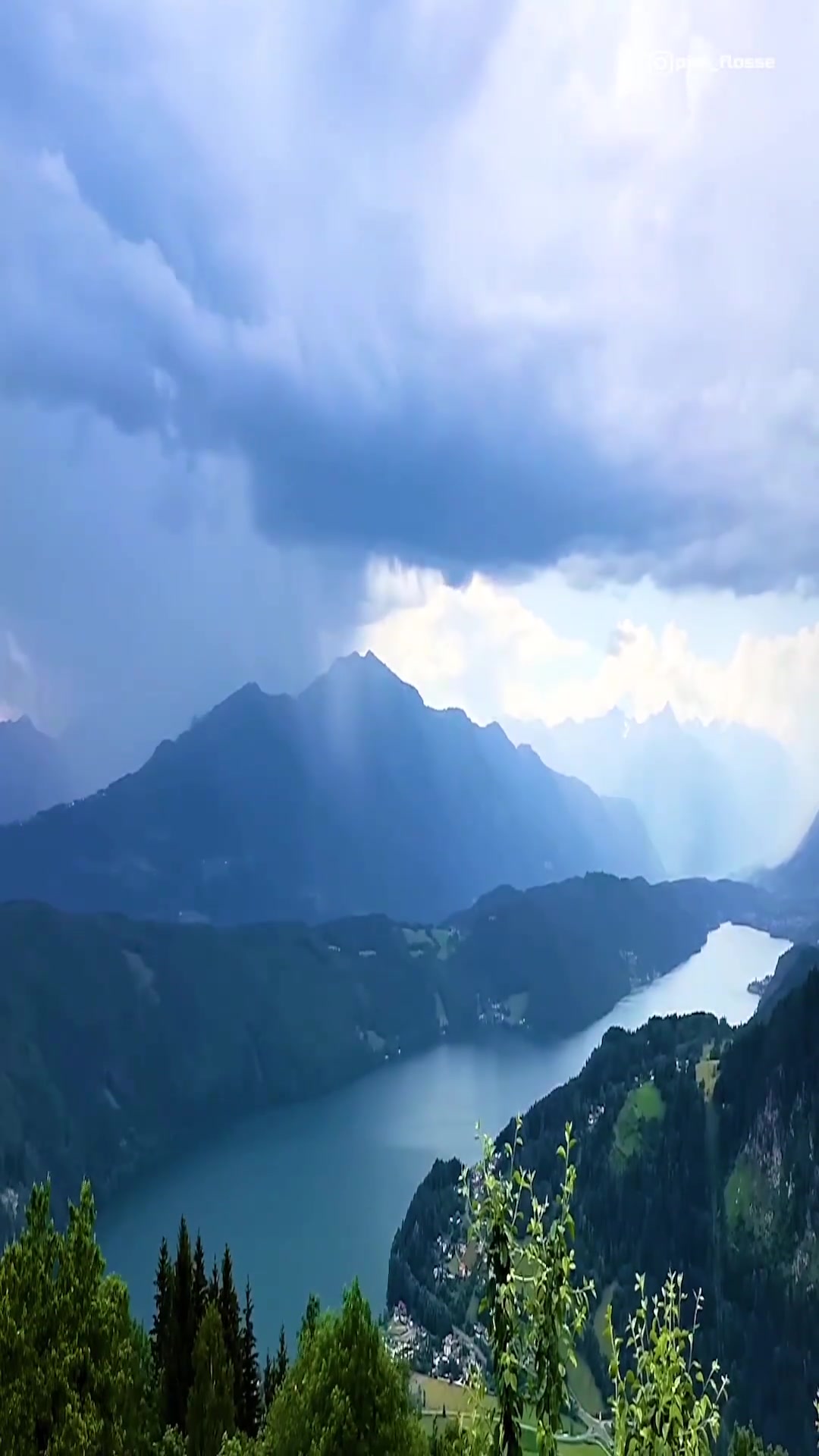 Rainy Lake Millstatt: Mountain Landscape in Austria