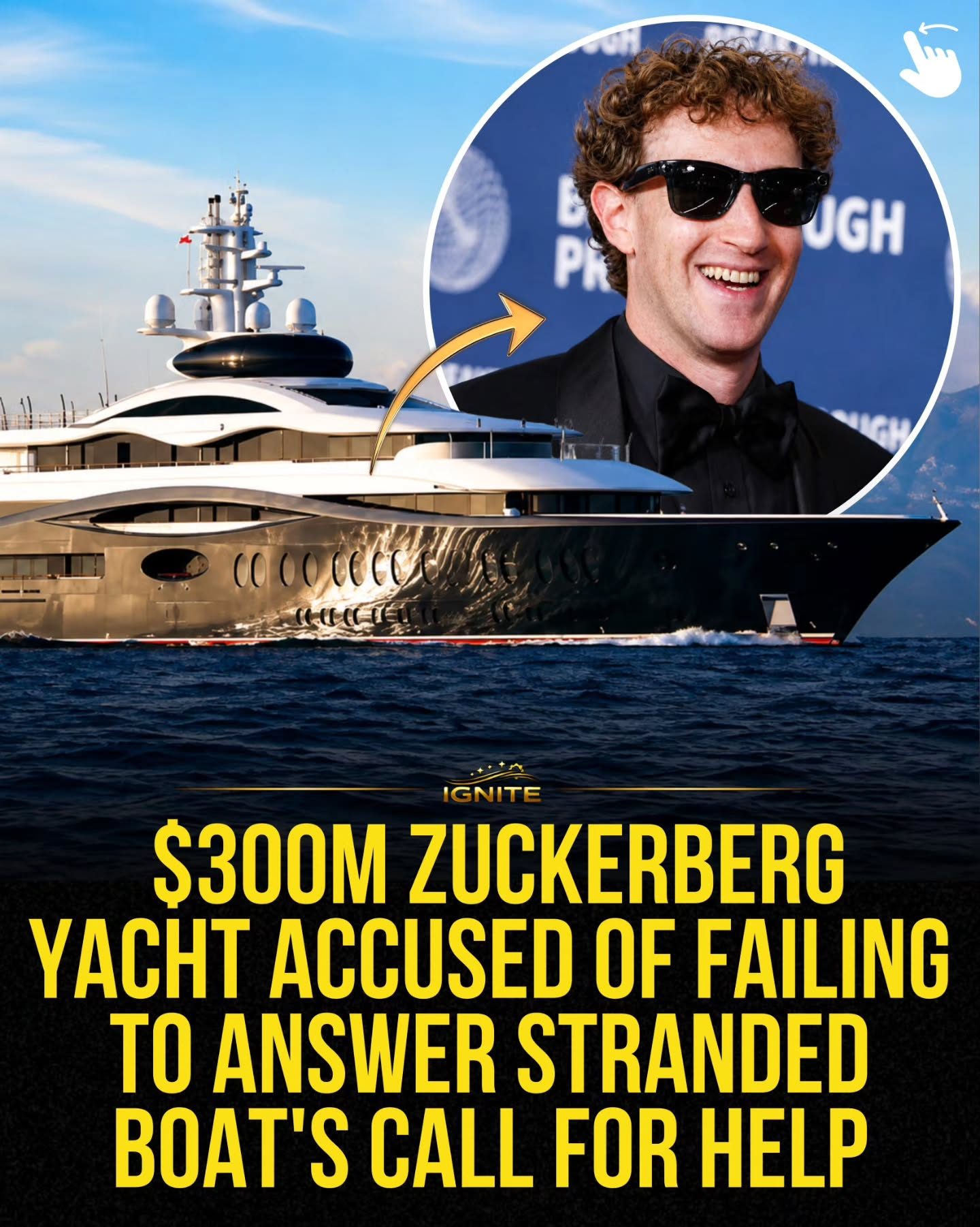 Mark Zuckerberg's $300M Yacht Criticized for Ignoring Stranded Boat
