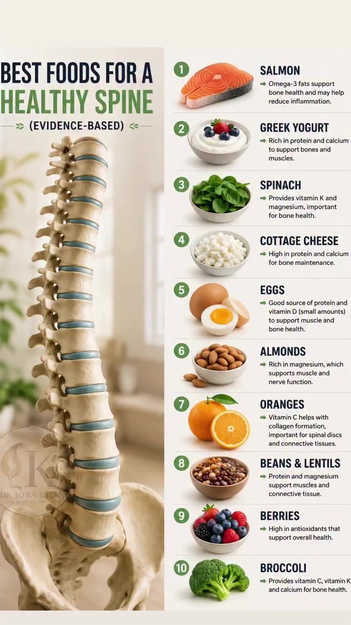 Evidence-Based Foods to Boost Spine Health