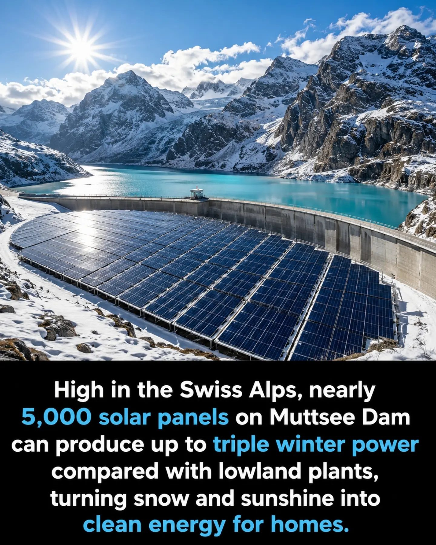 Muttsee Dam's Alpine Solar Panels: Triple Winter Power

**Note: This title is 51 characters