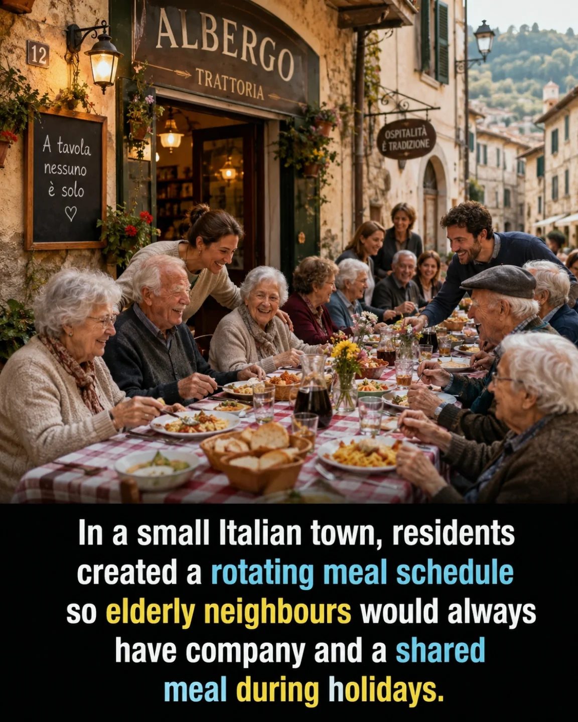 Italian Town's Heartwarming Meal Plan for Elderly
