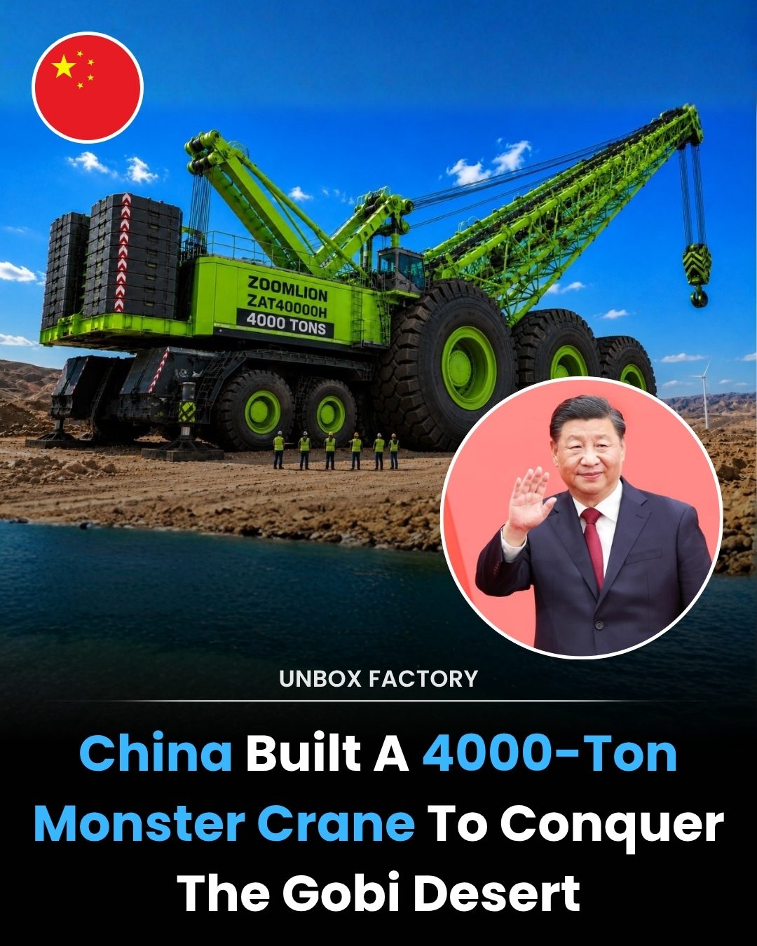 4,000-Ton Crane Revolutionizing Gobi Desert Construction