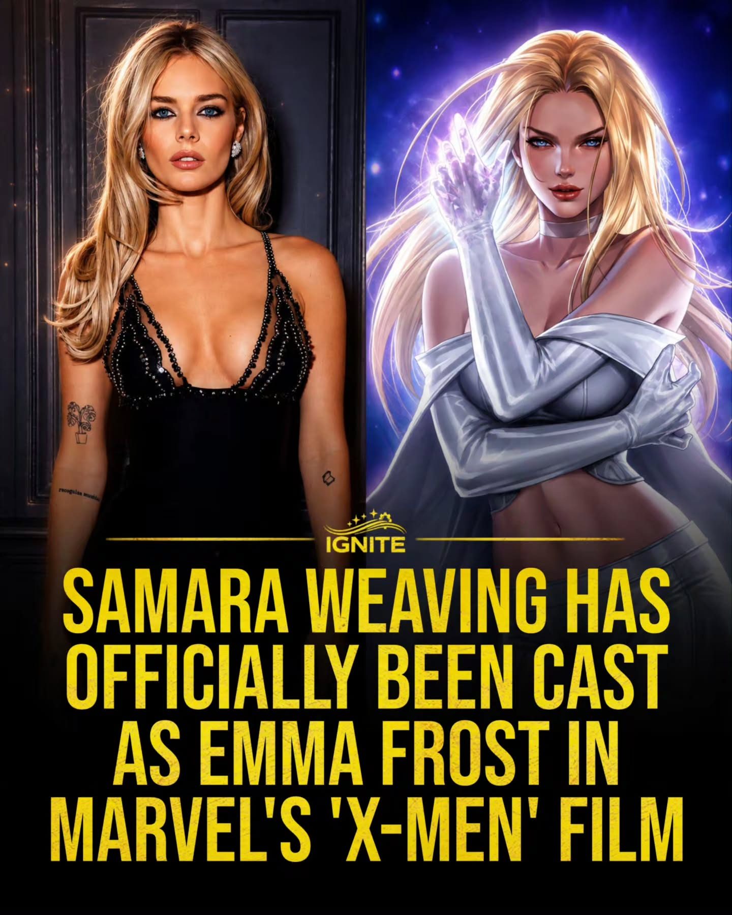 Samara Weaving Joins Marvel's X-Men as Emma Frost