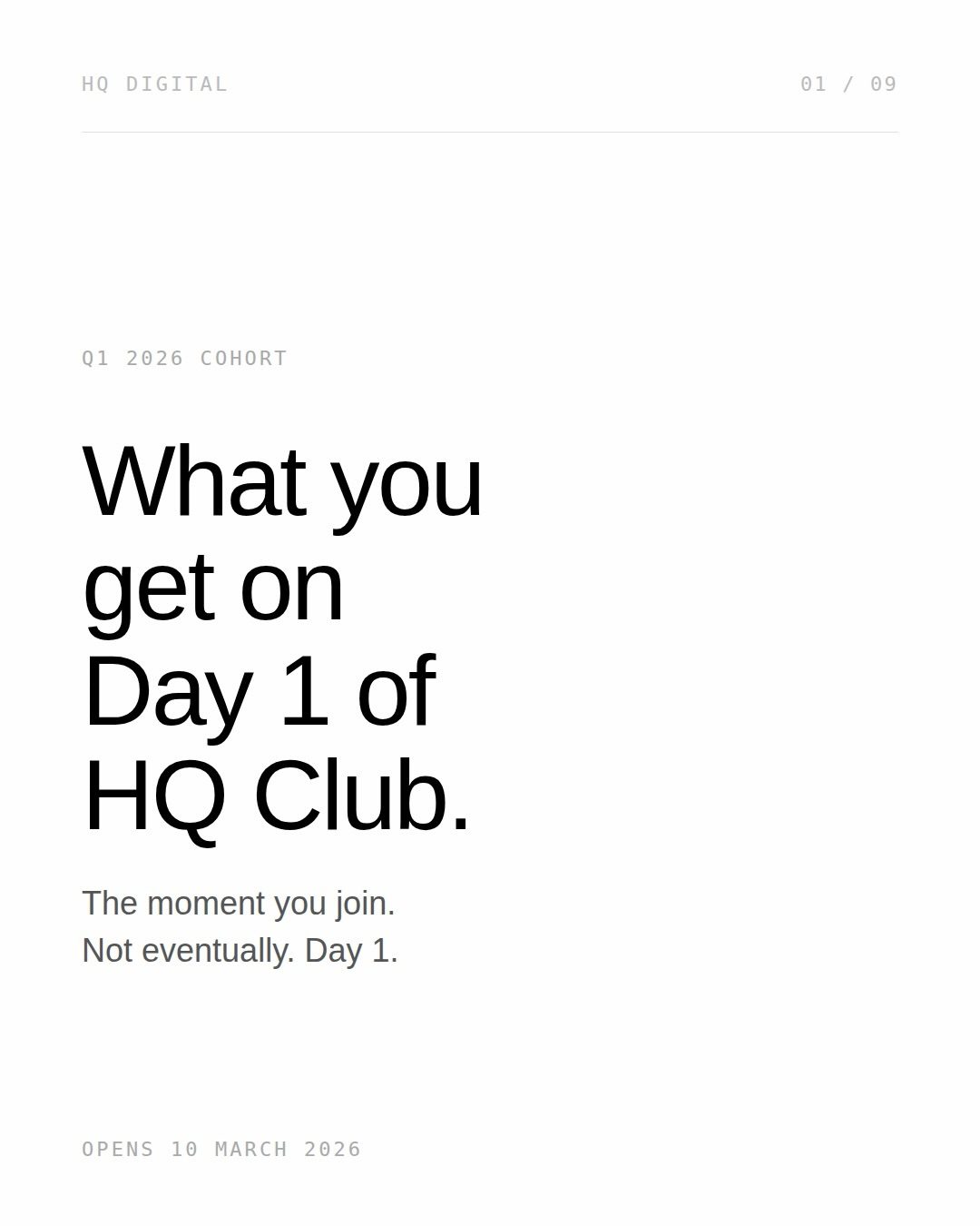 HQ Club's Day 1 Benefits: What You'll Gain on Launch