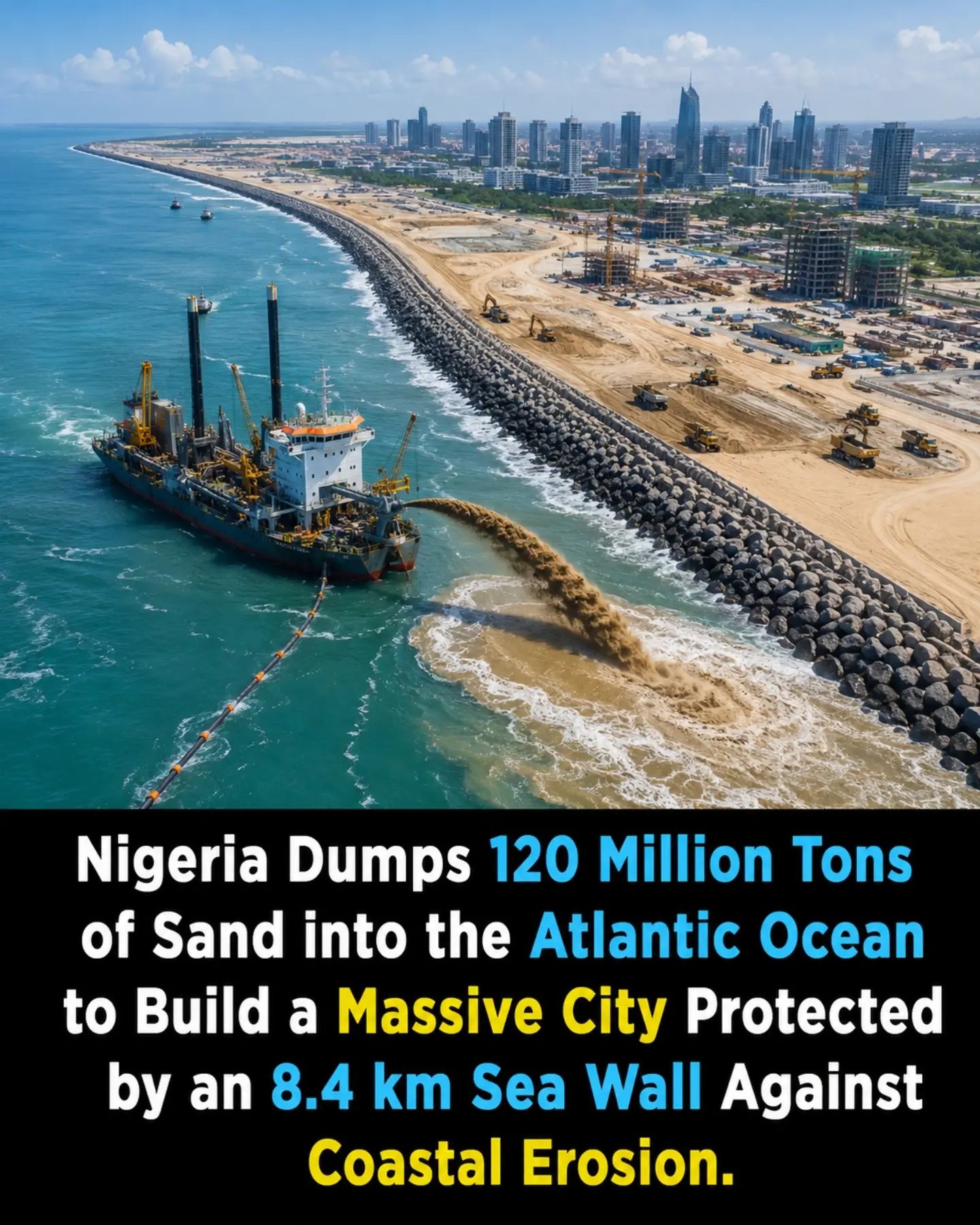 Nigeria's Massive Sea Wall Project to Combat Coastal Erosion