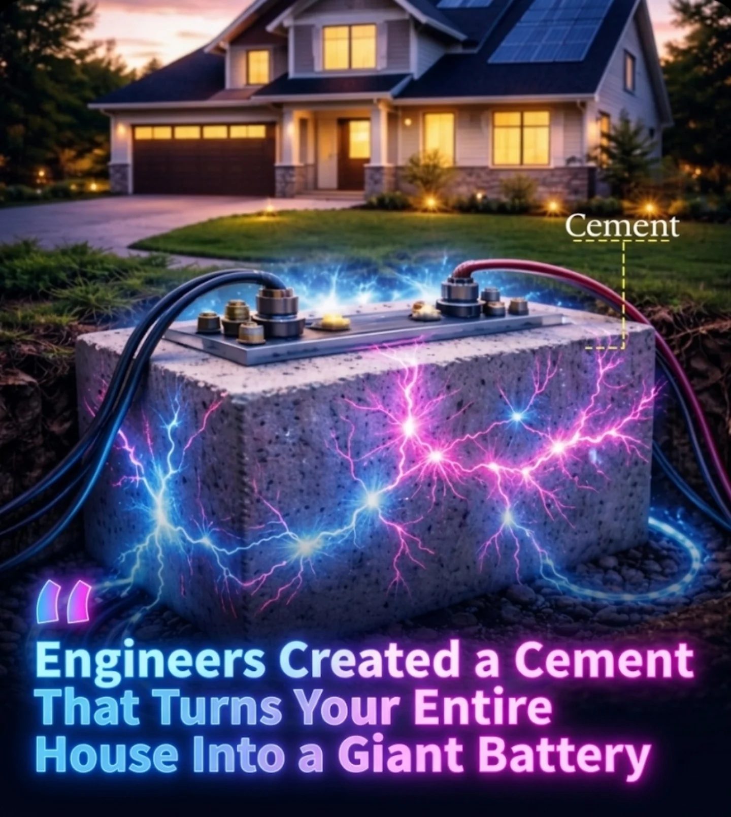MIT's Energy-Storing Cement: Turning Homes into Giant Batteries