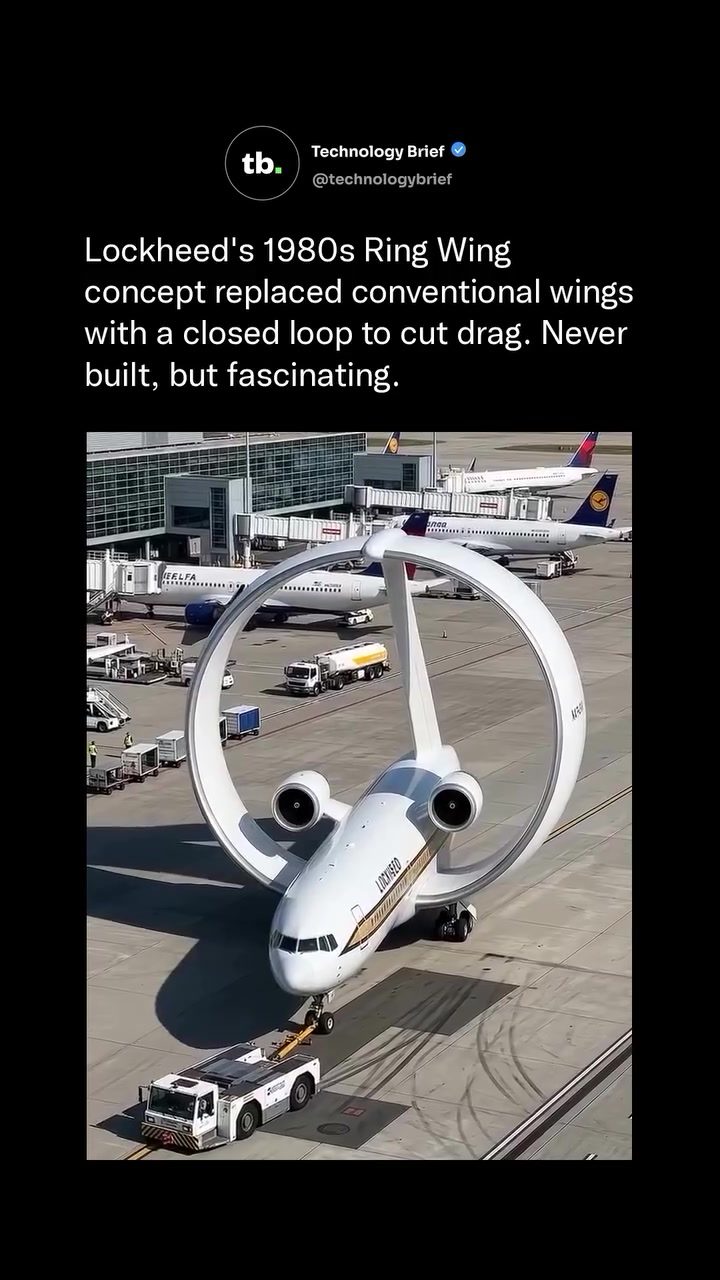 Lockheed's 1980s Ring Wing Plane: A Unique Aviation Design