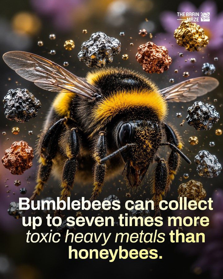 Bumblebees Accumulate More Heavy Metals Than Honeybees