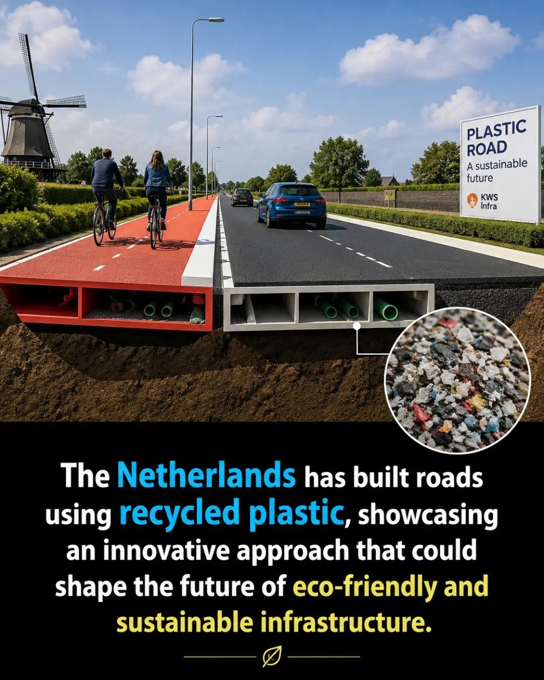 The Netherlands' Eco-Friendly Recycled Plastic Roads