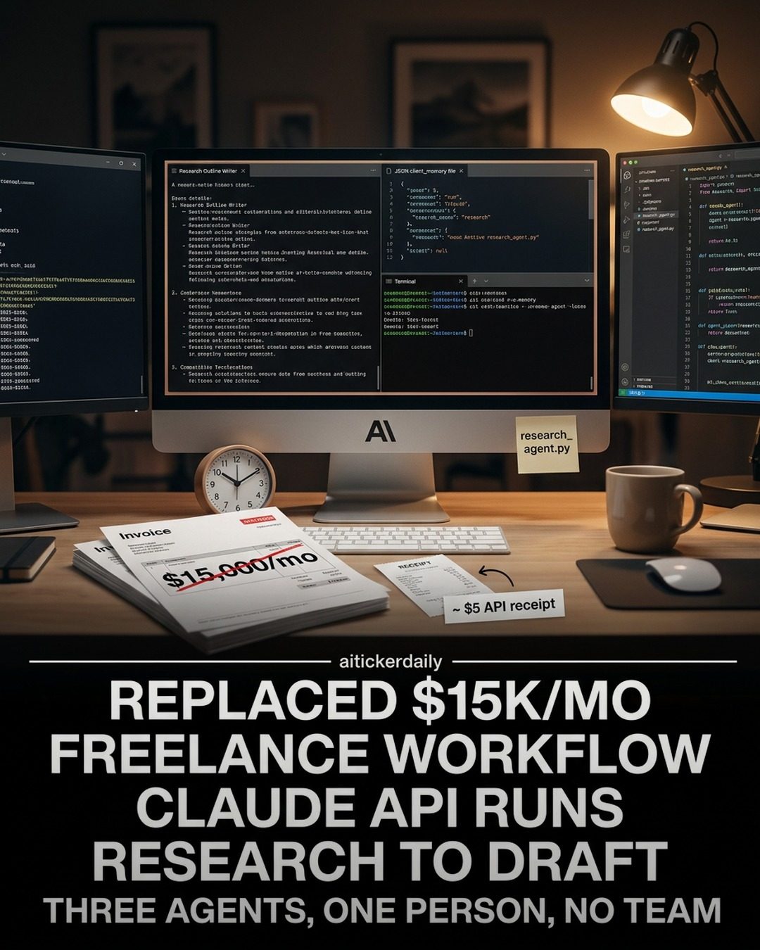 Automating Content Creation: How AI Agents Replace $15K Freelance Work