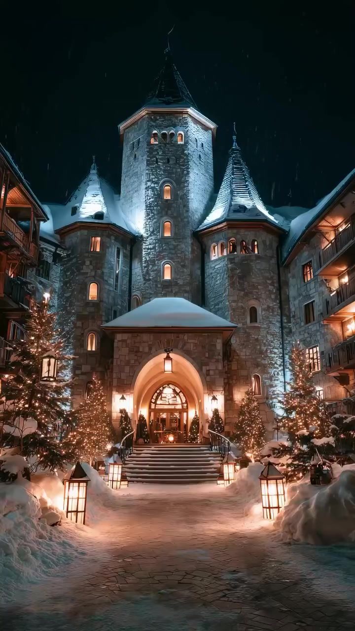 Enchanting Winter Castles: Magical Scenes and Festive Romance