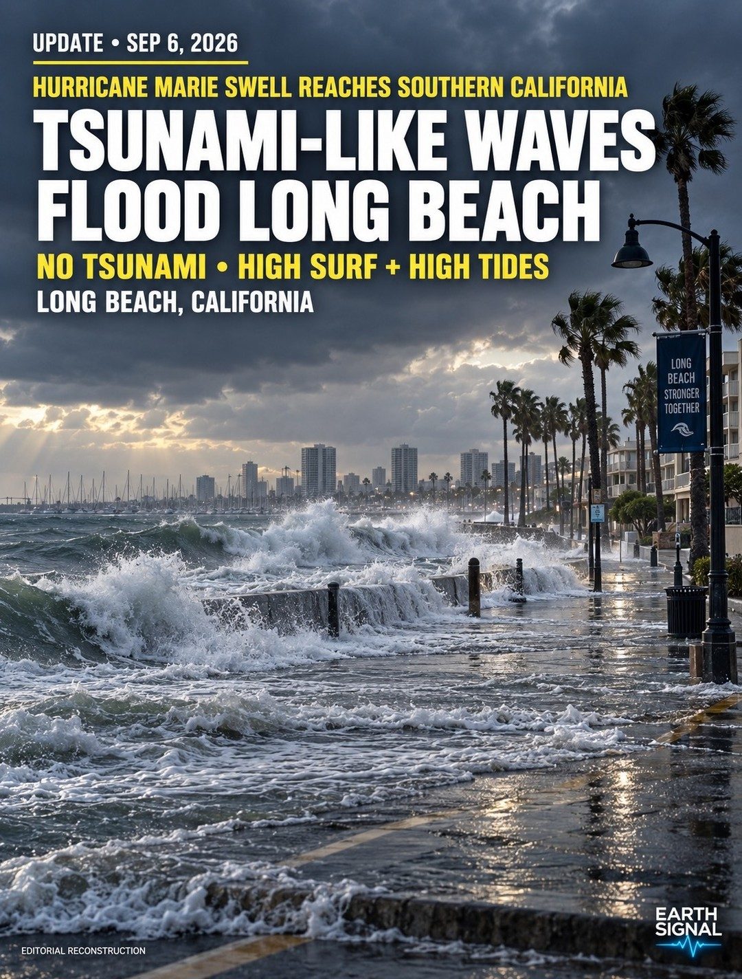 Hurricane Marie Swell Hits Southern California