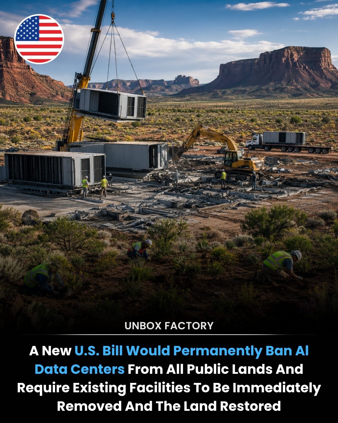 New U.S. Bill Targets AI Data Center Construction On Public Lands