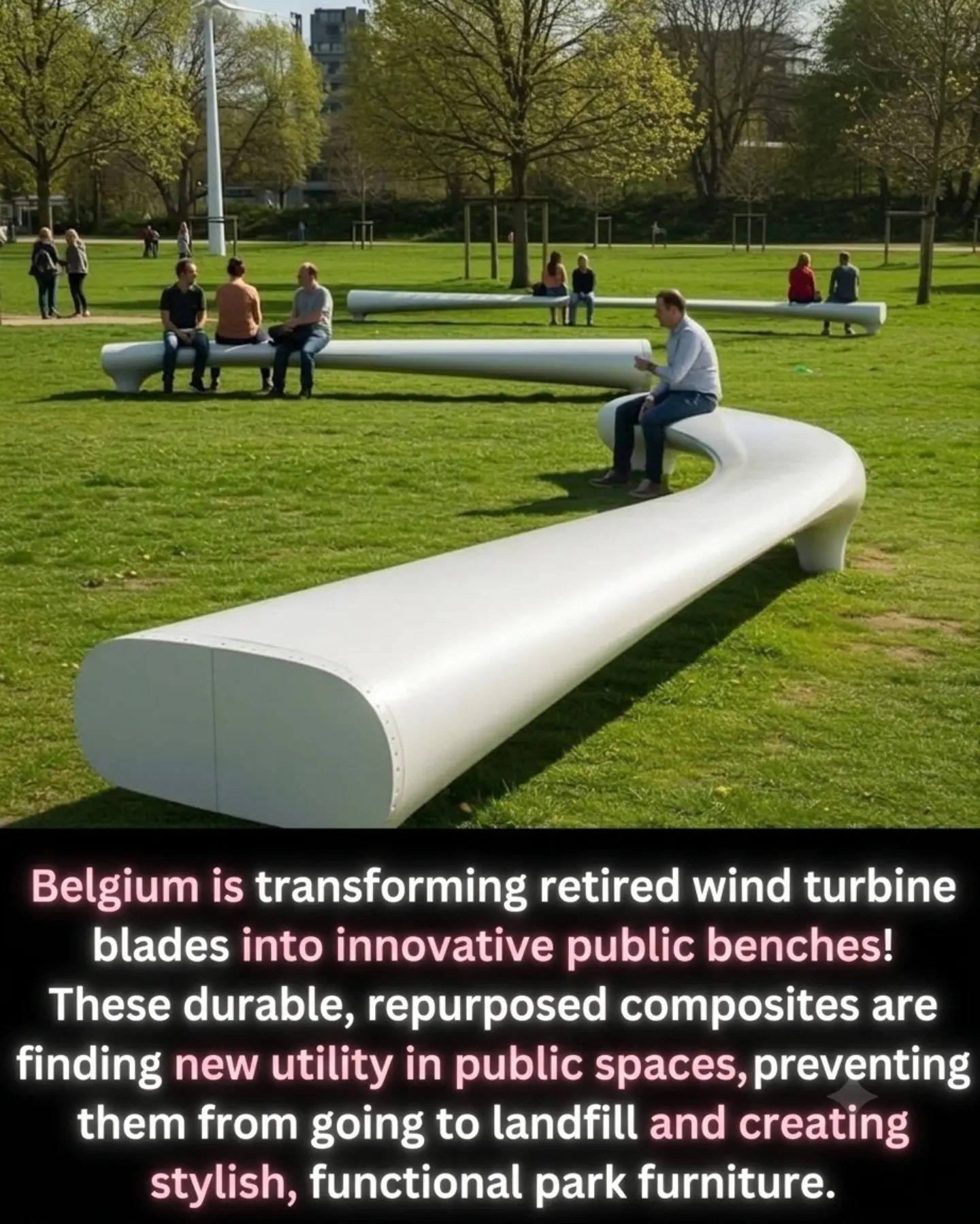 Belgium's Innovative Use of Retired Wind Turbine Blades