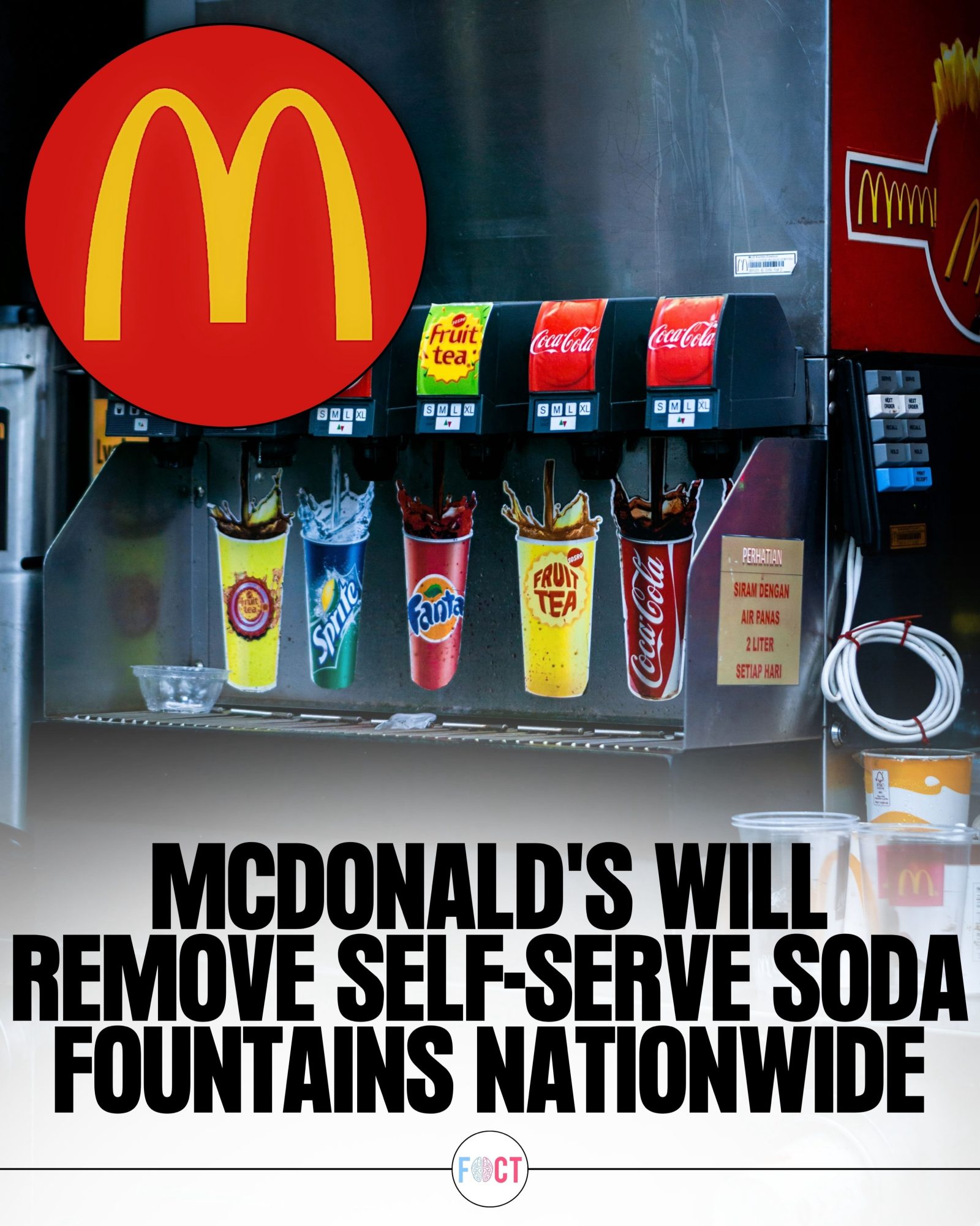 McDonald's Phasing Out Nationwide Self-Serve Soda