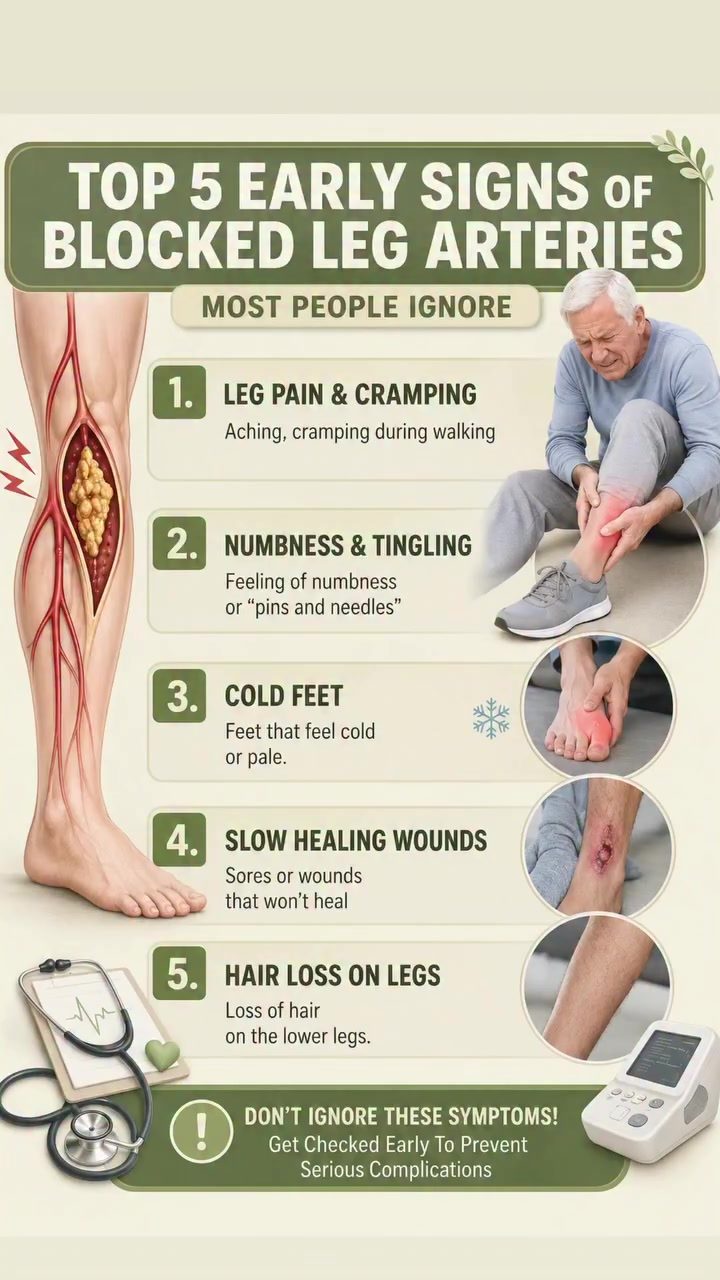 Recognize Early Signs of Blocked Leg Arteries