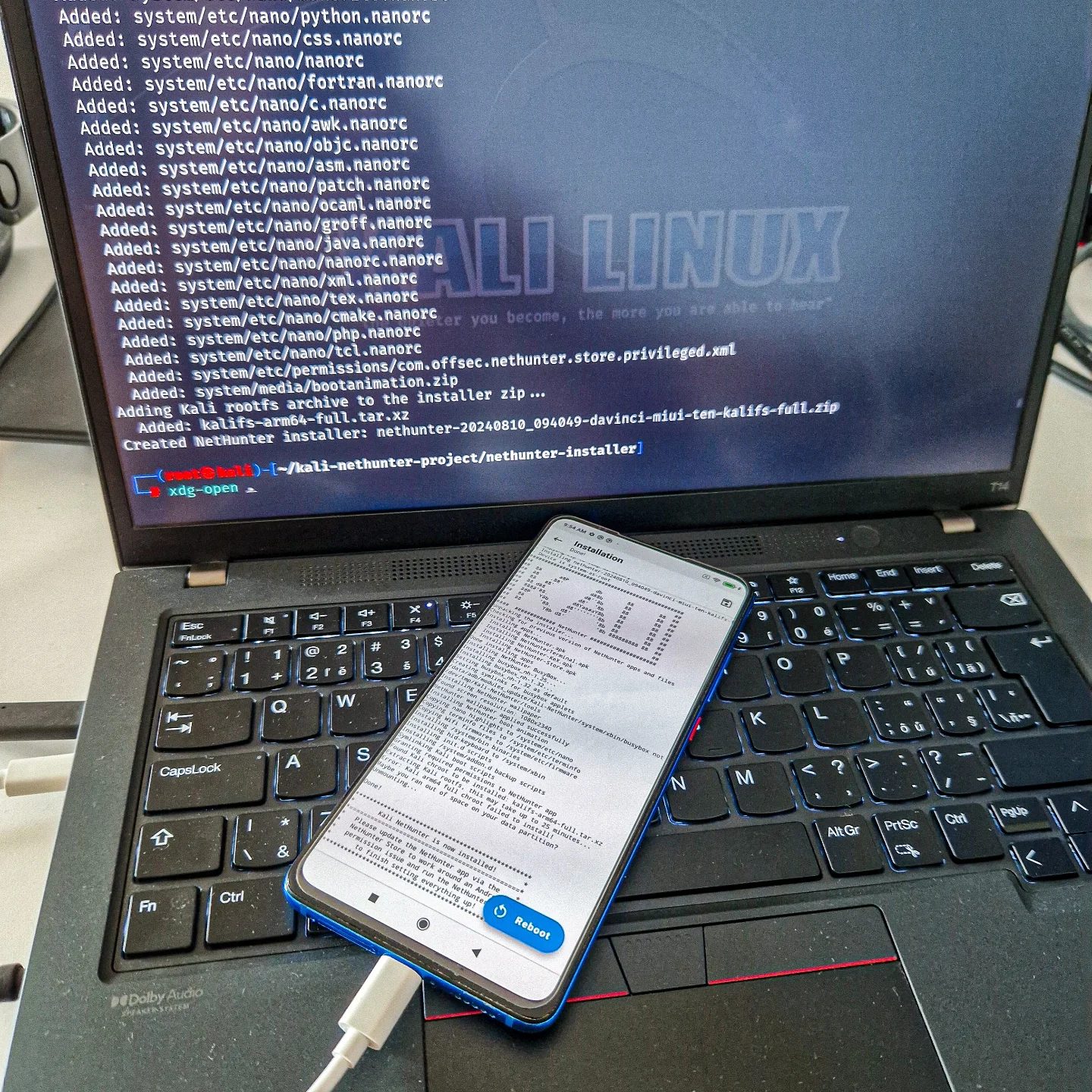 Kali Linux Installation on a Xiaomi Laptop