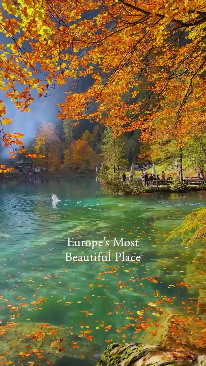 Blausee Switzerland: Europe's Most Beautiful Autumn Place