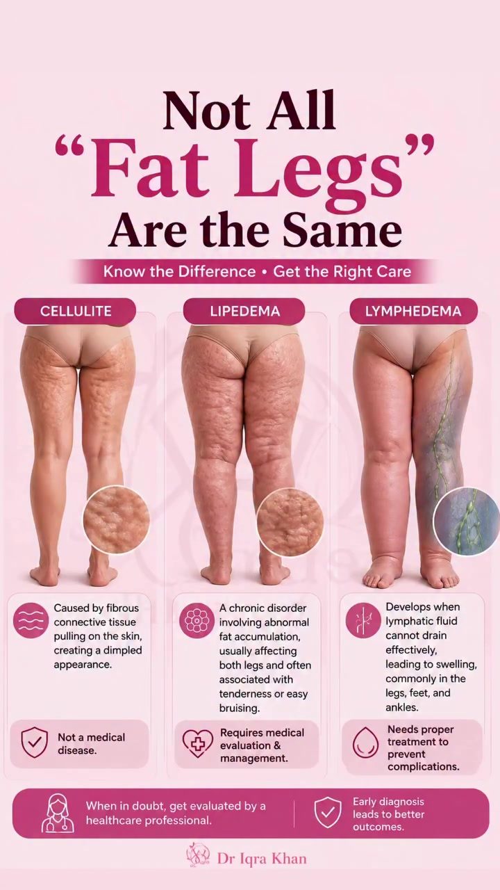 Distinguishing Cellulite, Lipedema, and Lymphedema: A Guide