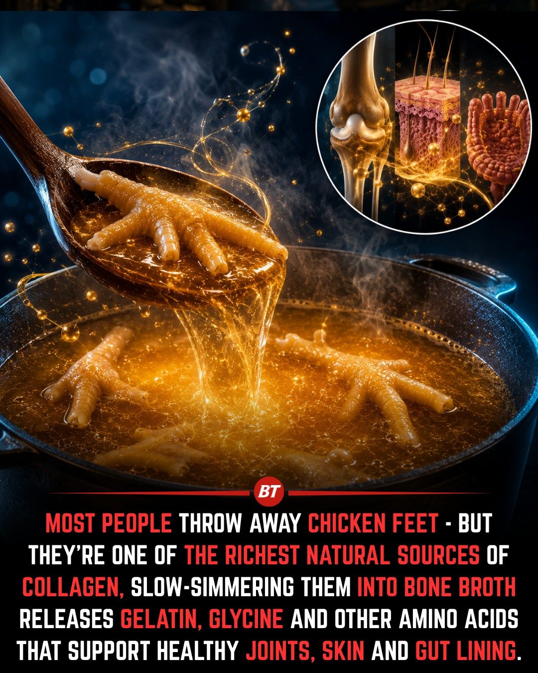 Boost Joint Health with Chicken Feet Bone Broth