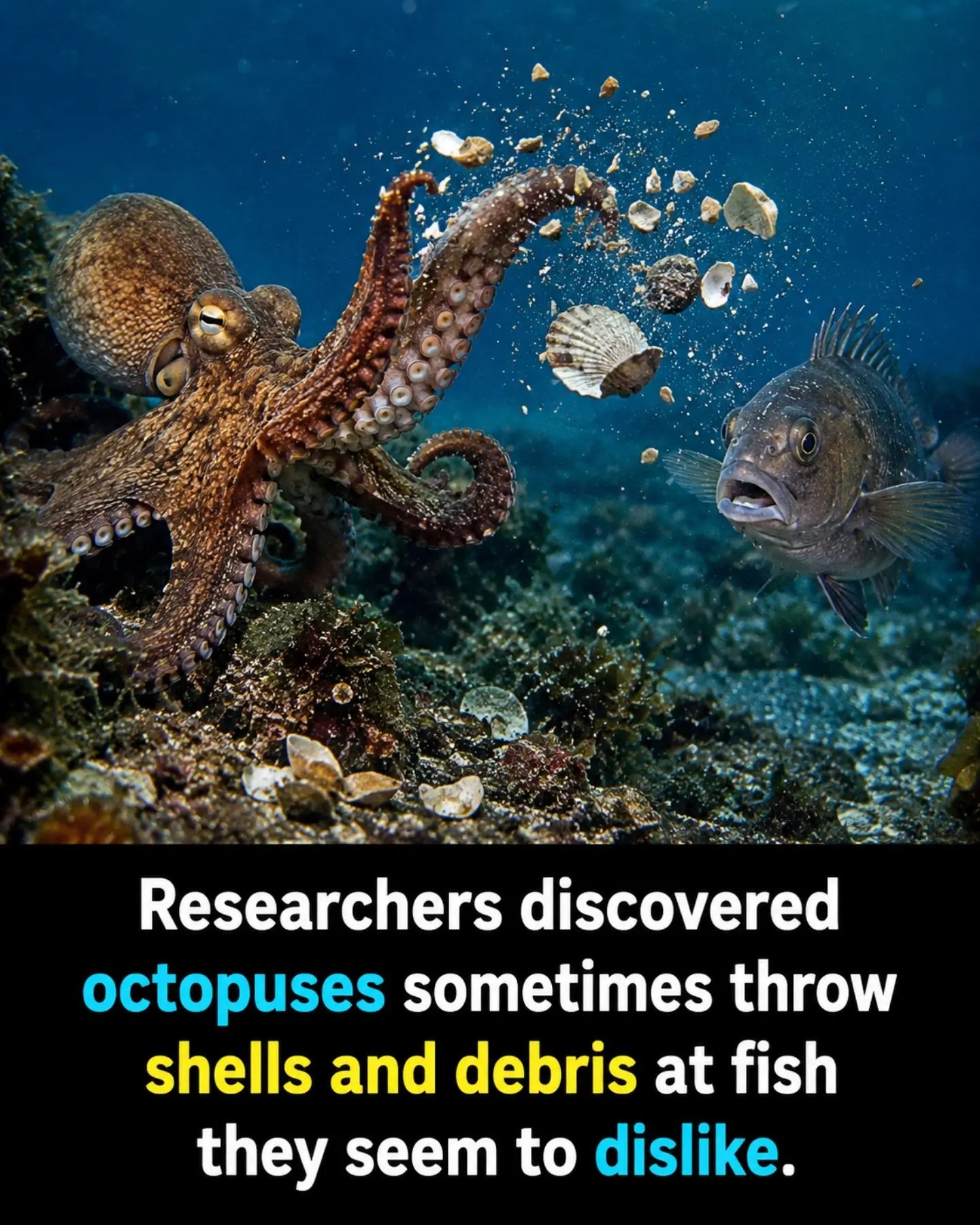Octopuses Revealed: Why They Throw Shells and Debris