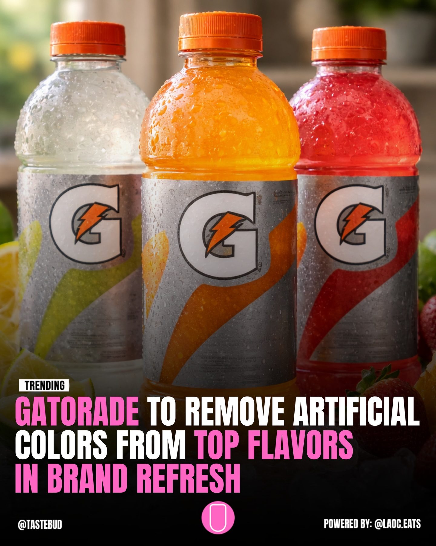 Gatorade Ditches Artificial Dyes for Natural Colors
