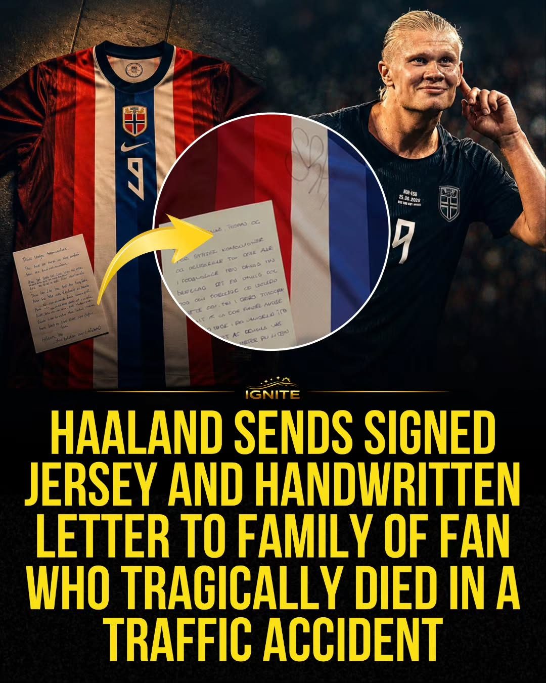 Erling Haaland's Touching Tribute to Deceased Fan