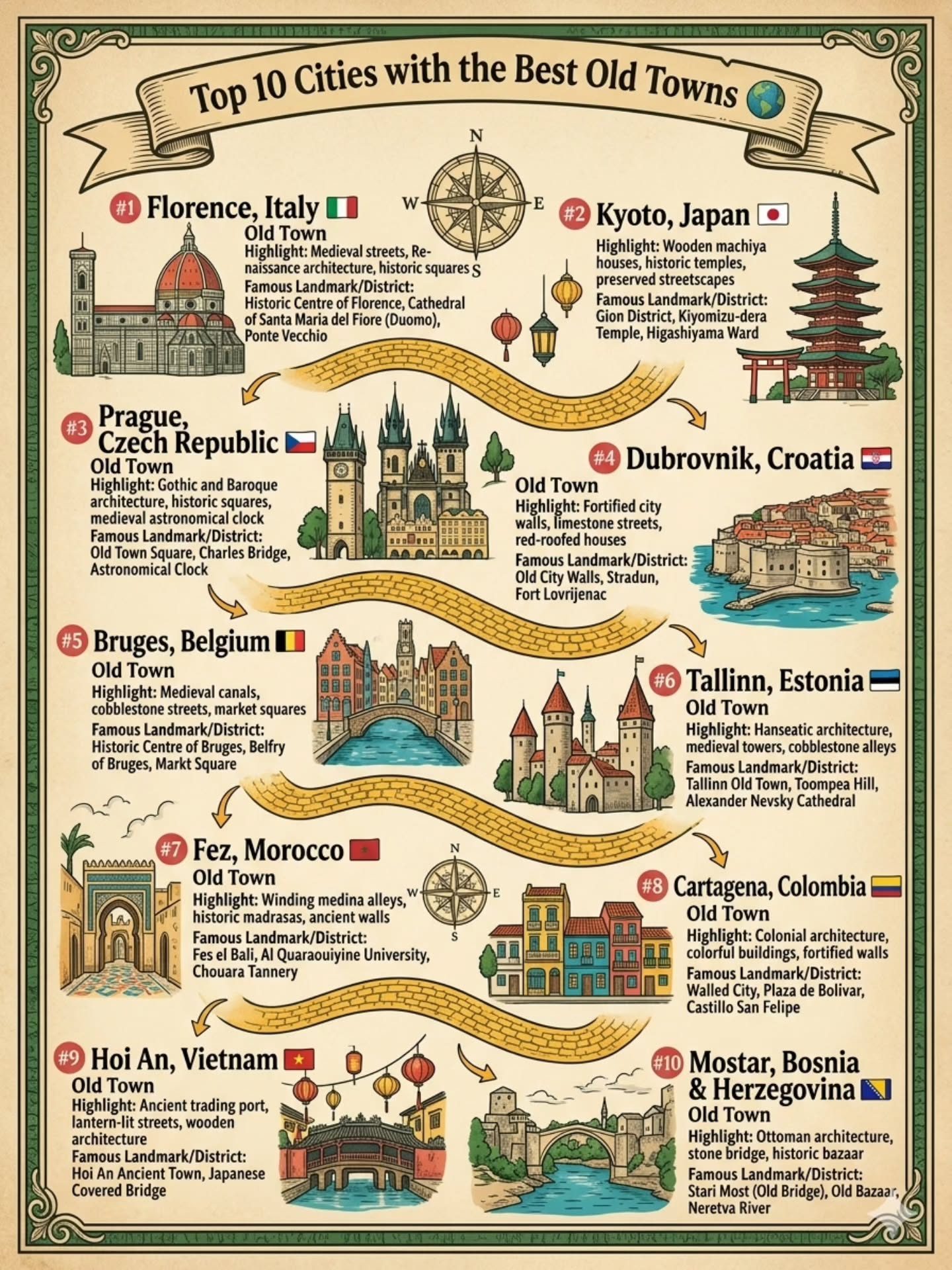 Explore the Top 10 Cities with Historic Old Towns