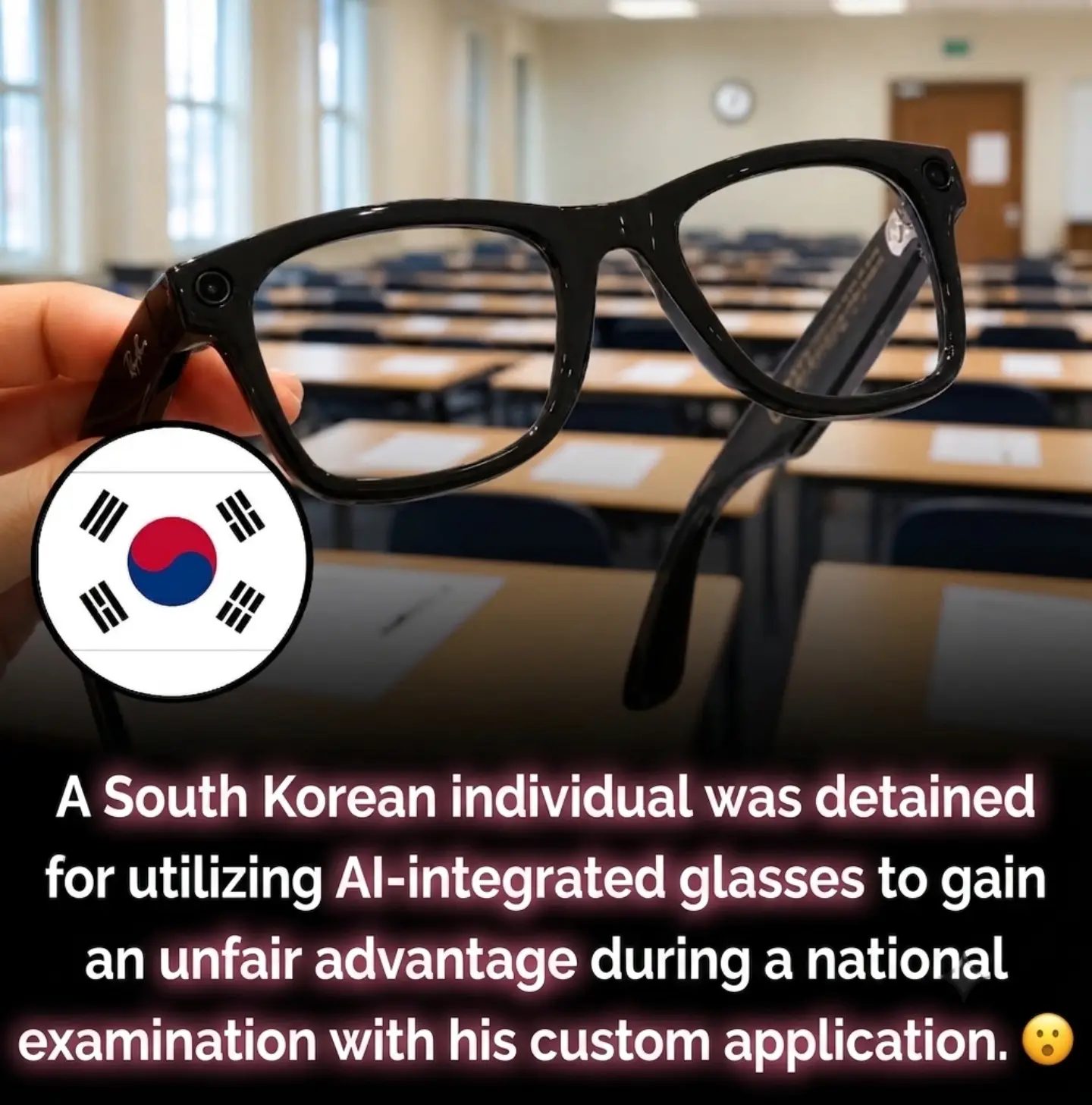 South Korea's First AI Glasses Cheating Scandal