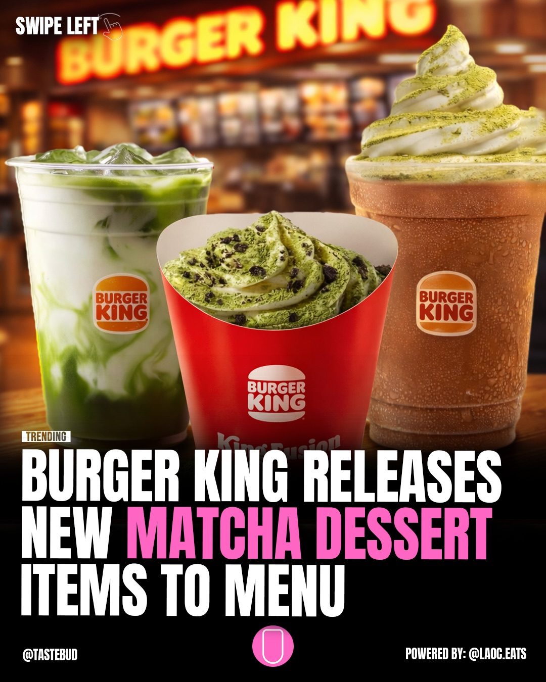 Burger King Indonesia's New Matcha Dessert Collection