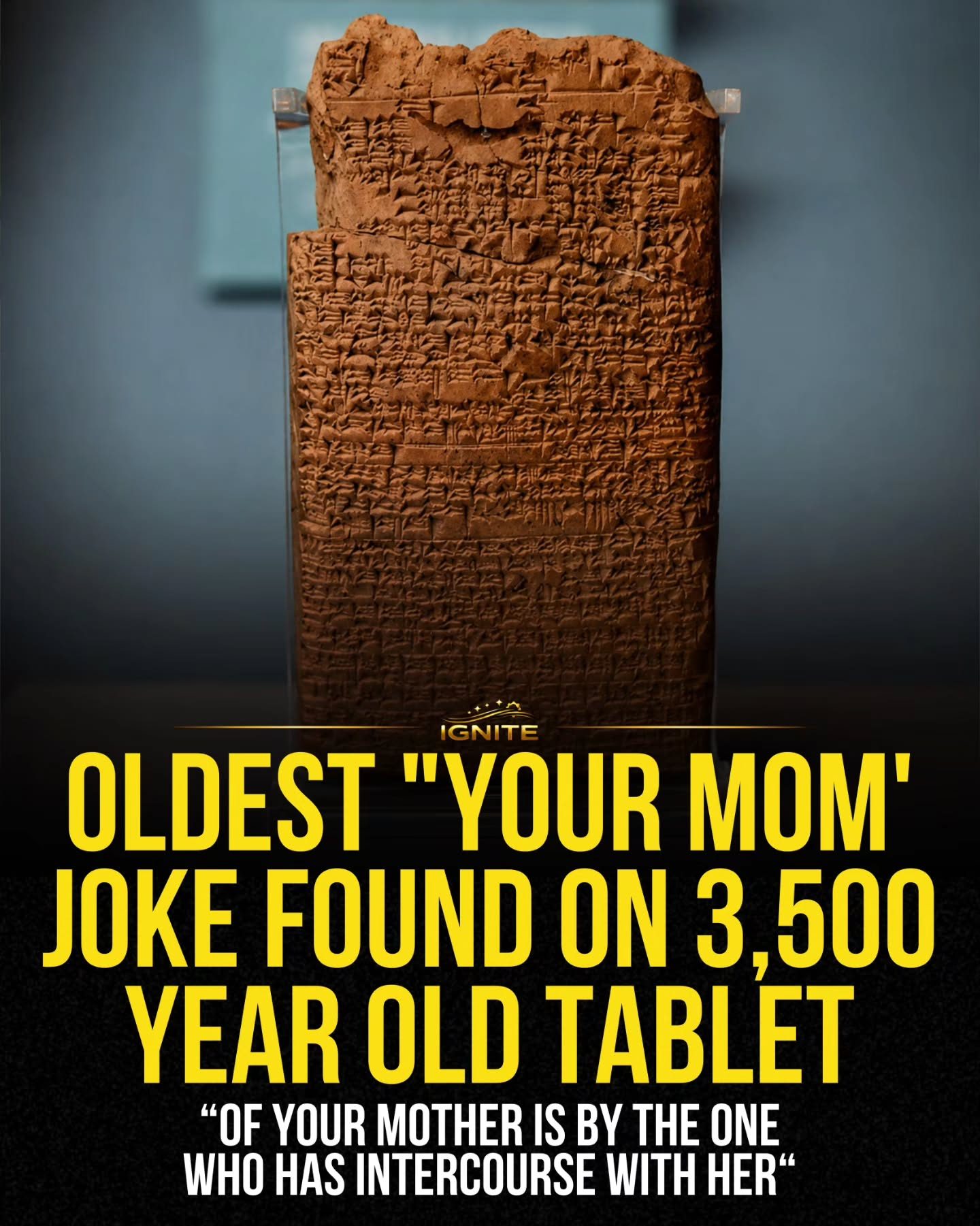 Ancient Joke on 3,500-Year-Old Tablet