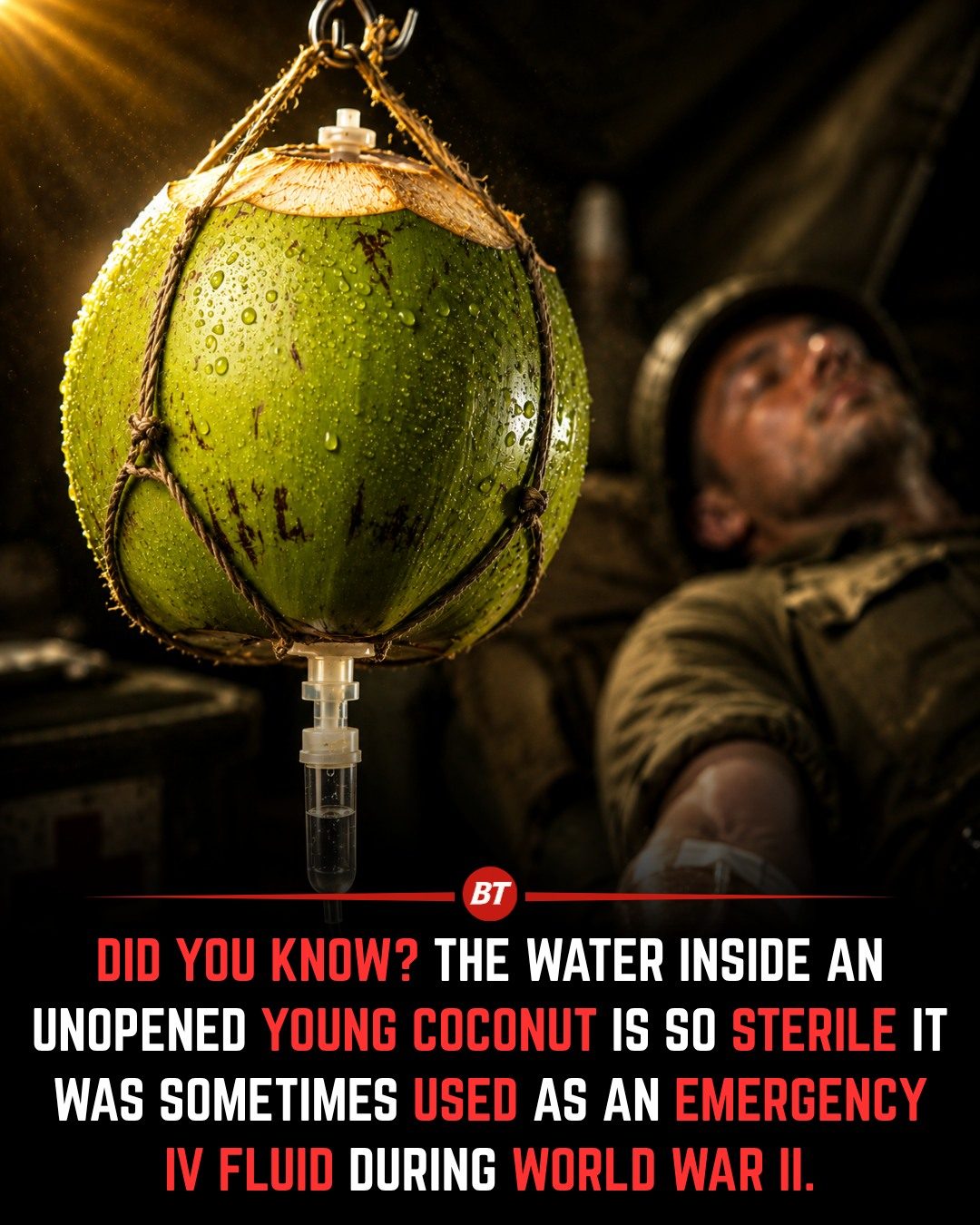 The Surprising WWII Use of Coconut Water as an IV Fluid