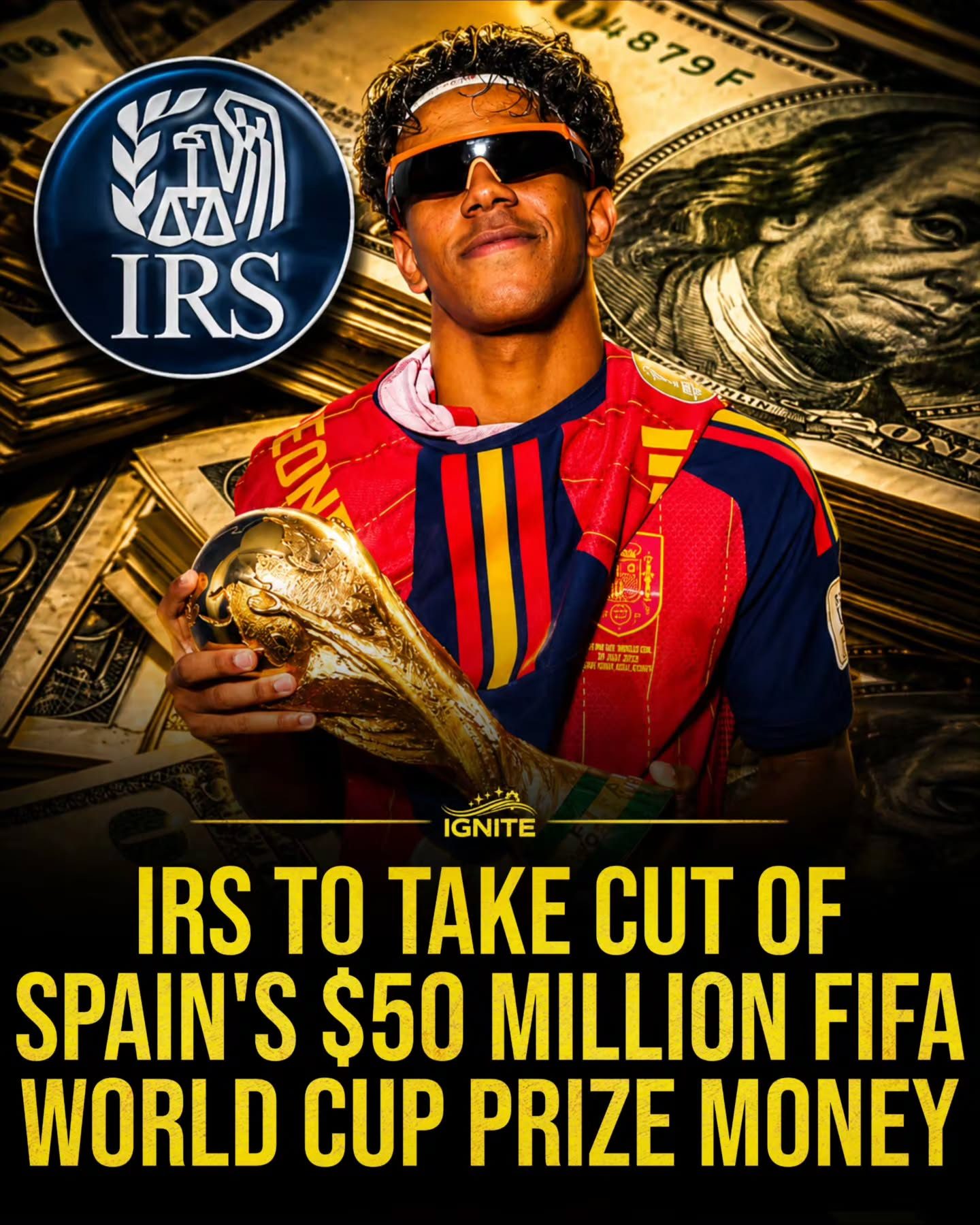 Spain's $50M FIFA Prize Money: The IRS Cut