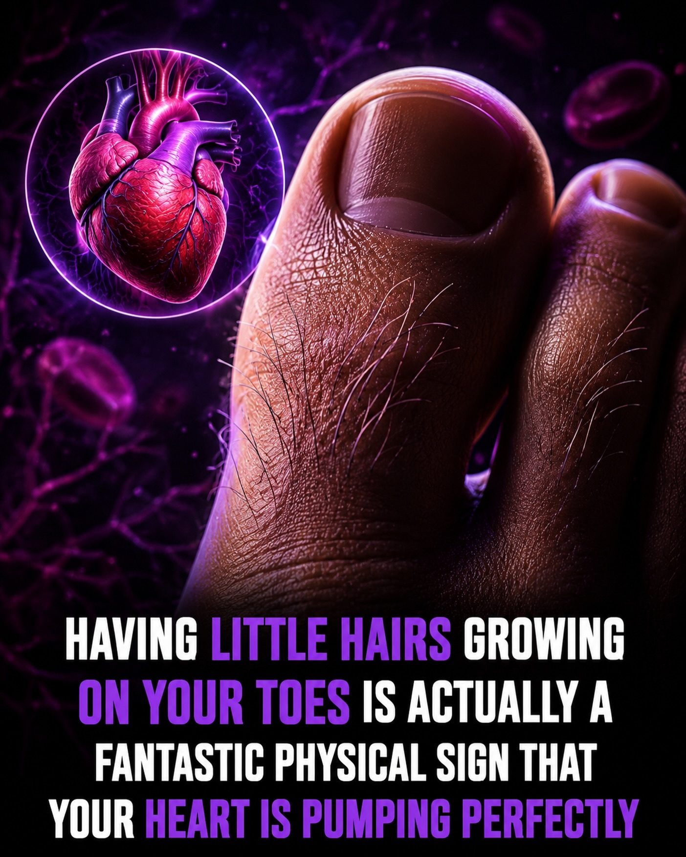 Toe Hair: A Surprising Clue to Heart Health