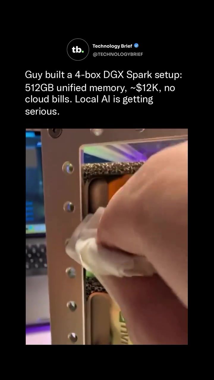 **Custom AI Server Build: NVIDIA DGX Spark Setup**
