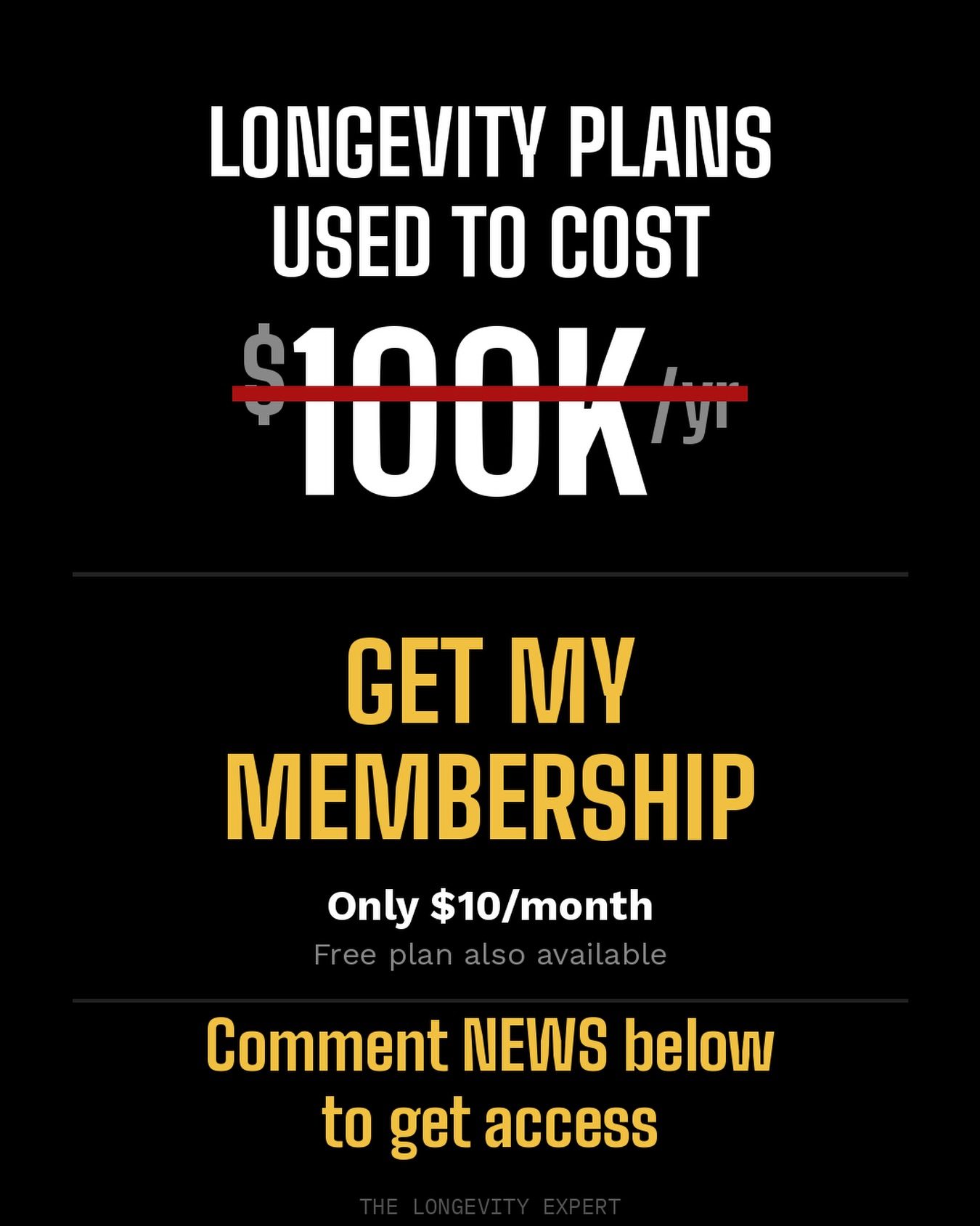 Affordable Longevity Plans: $10/month Membership