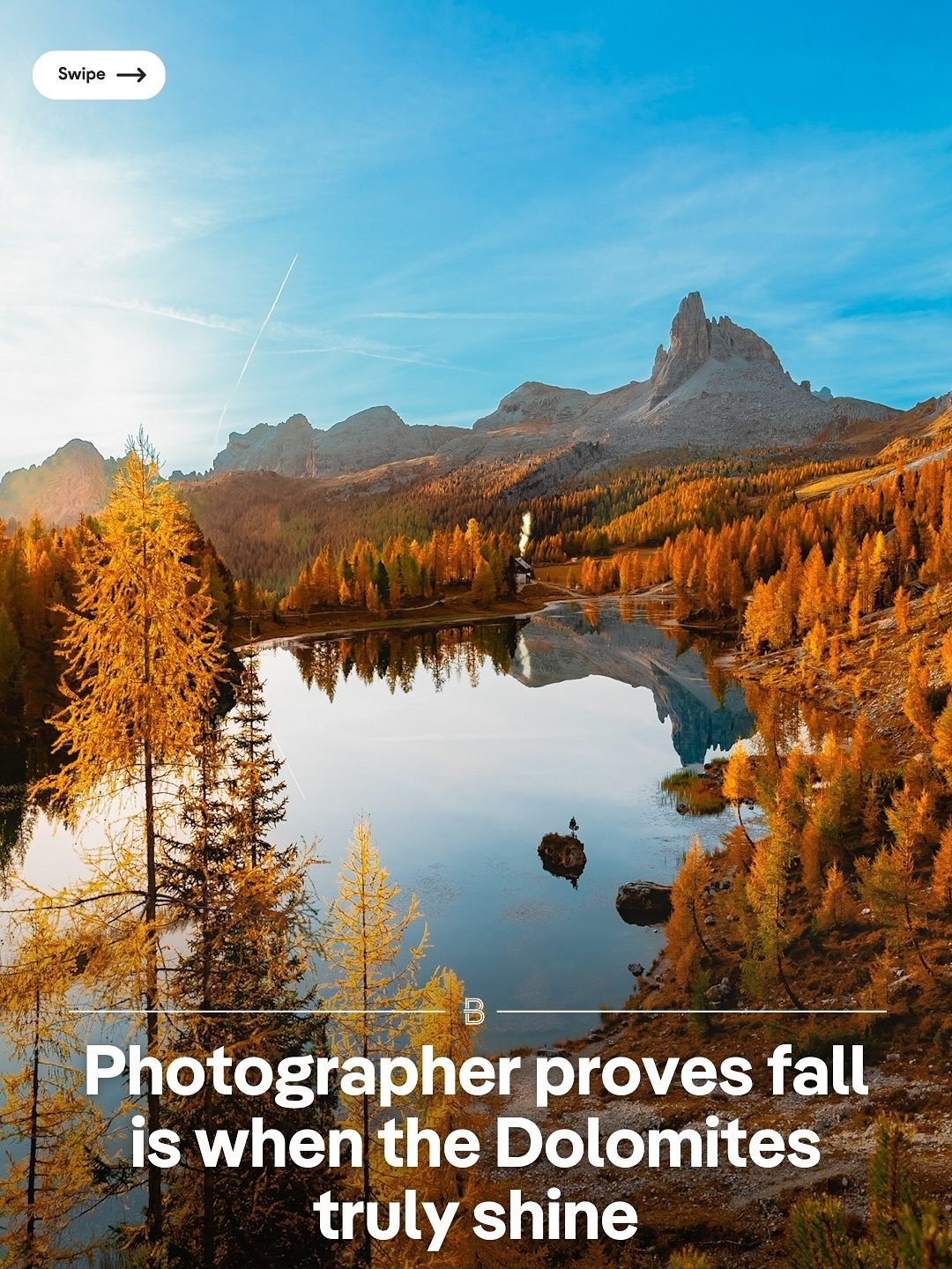 Dolomites Autumn Hike: Glowing Gold Around Lago Federa