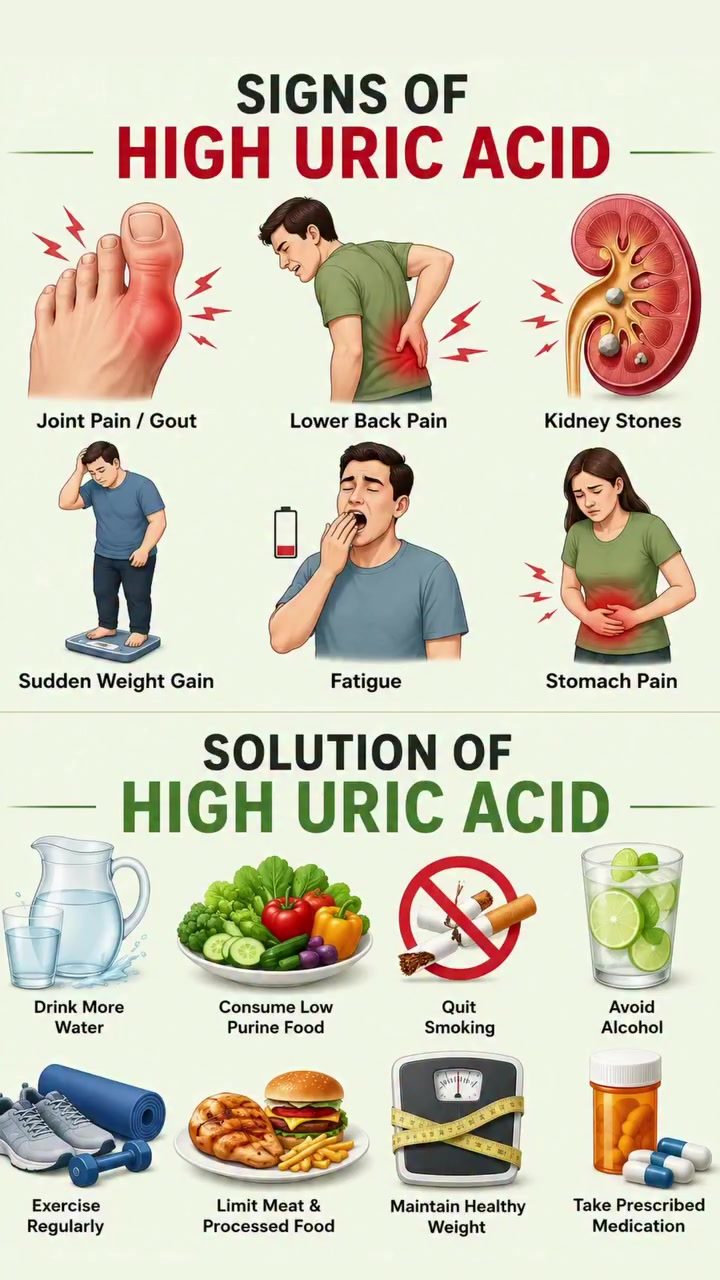 High Uric Acid: Key Symptoms and Management Tips
