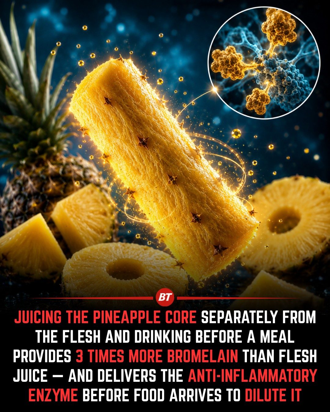 Maximizing Bromelain Intake: Surprising Benefits of Pineapple Core