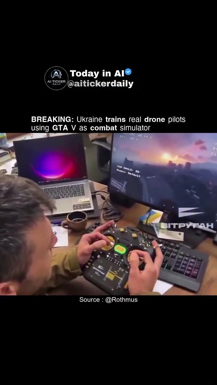 Ukraine Trains Drone Pilots Using GTA V as Combat Simulator