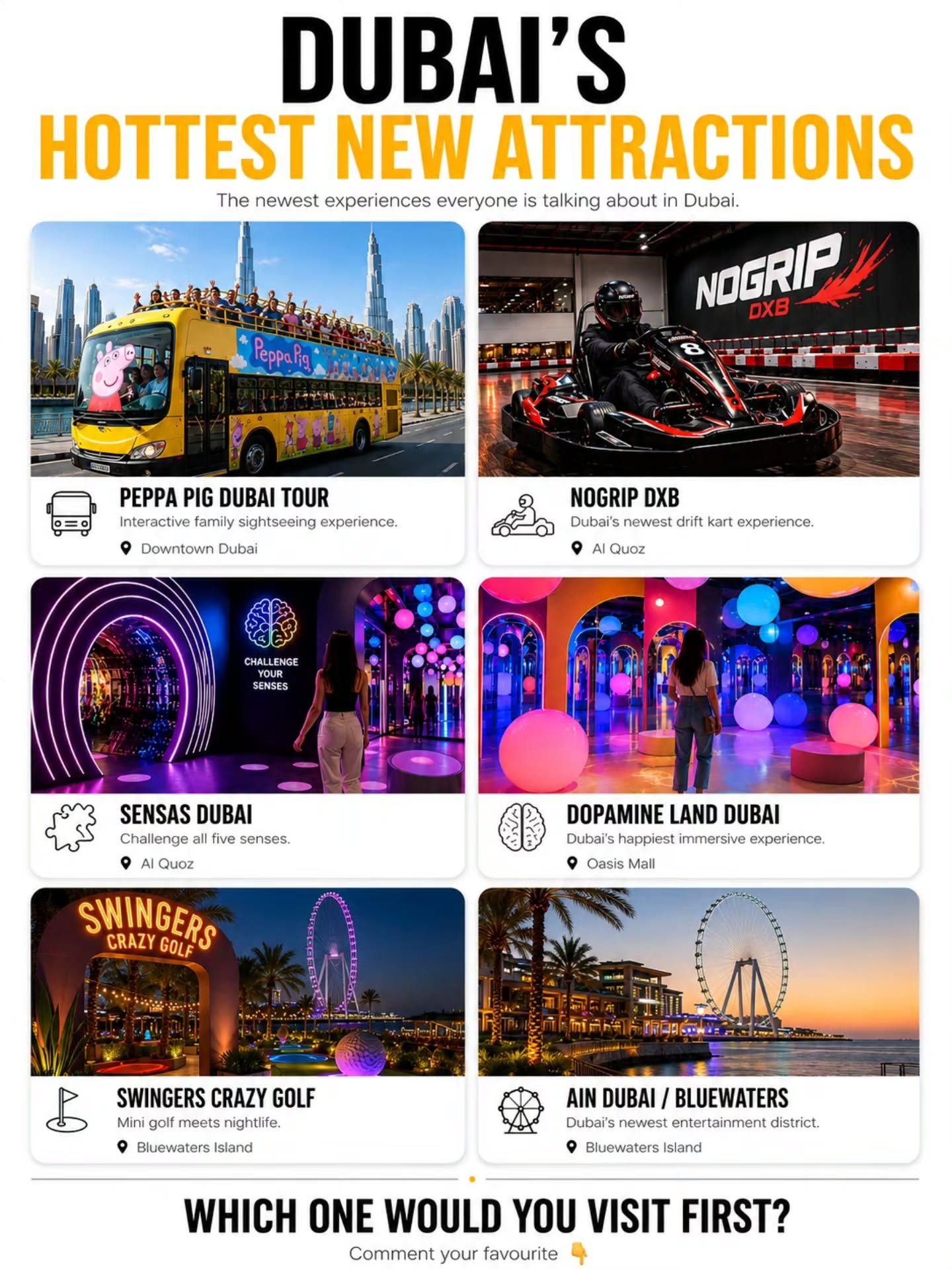 Dubai's Top New Attractions: Peppa Pig, Sensas & More