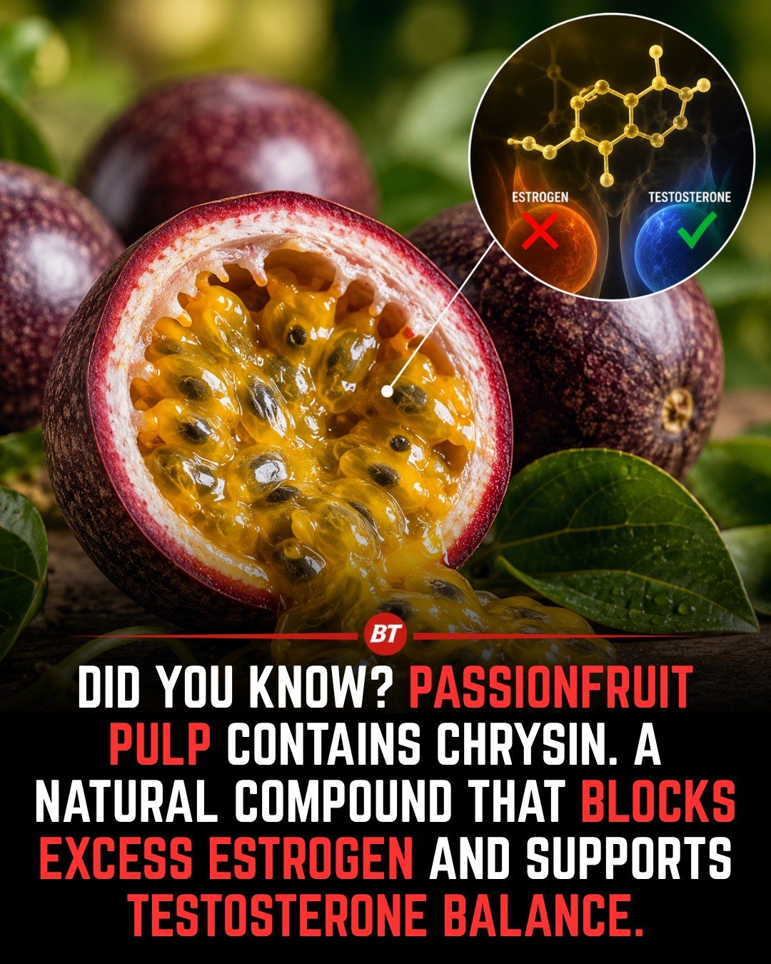 Passion Fruit's Health Benefits: Chrysin and Hormone Balance