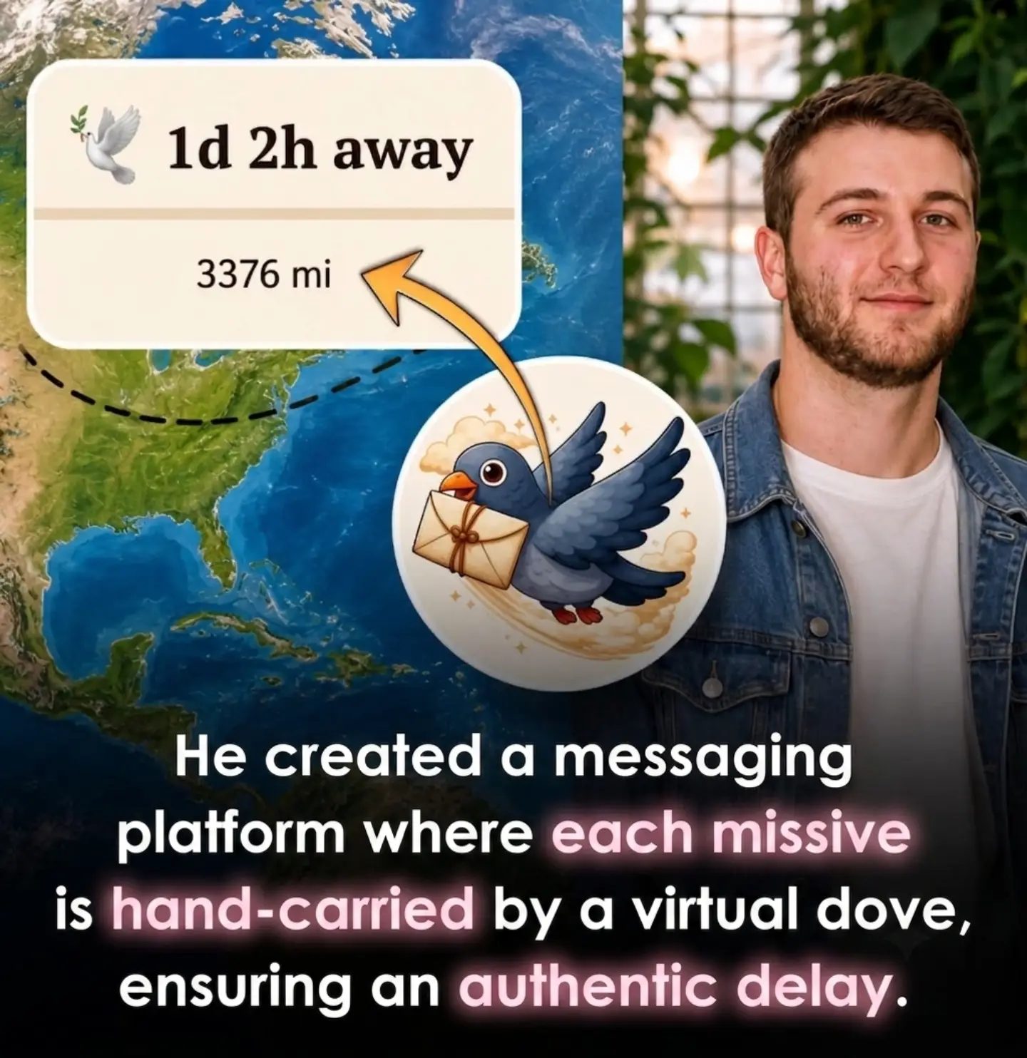Experience Whimsical Messaging with Virtual Doves