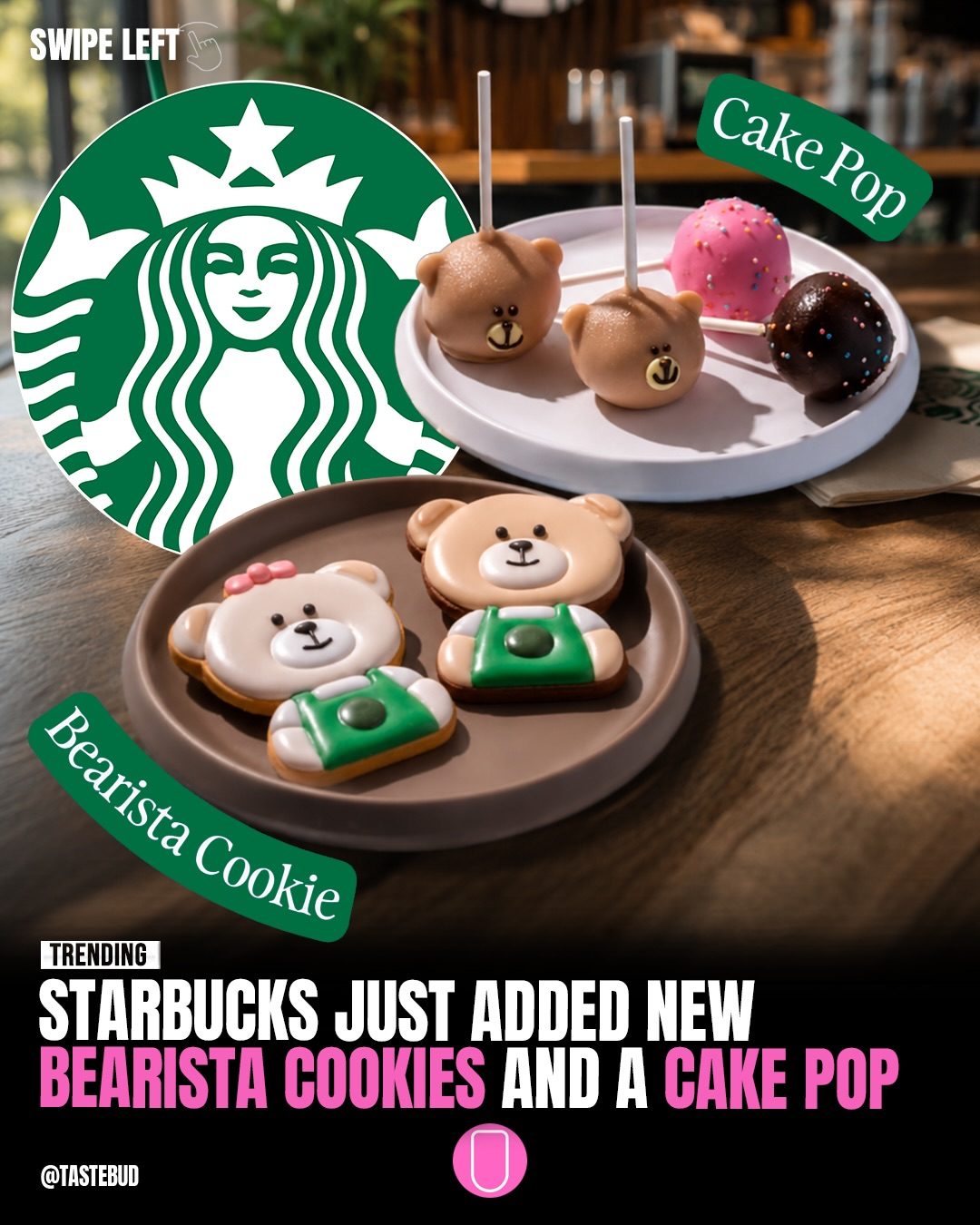 Starbucks' New Bearista-Themed Cookies and Cake Pops