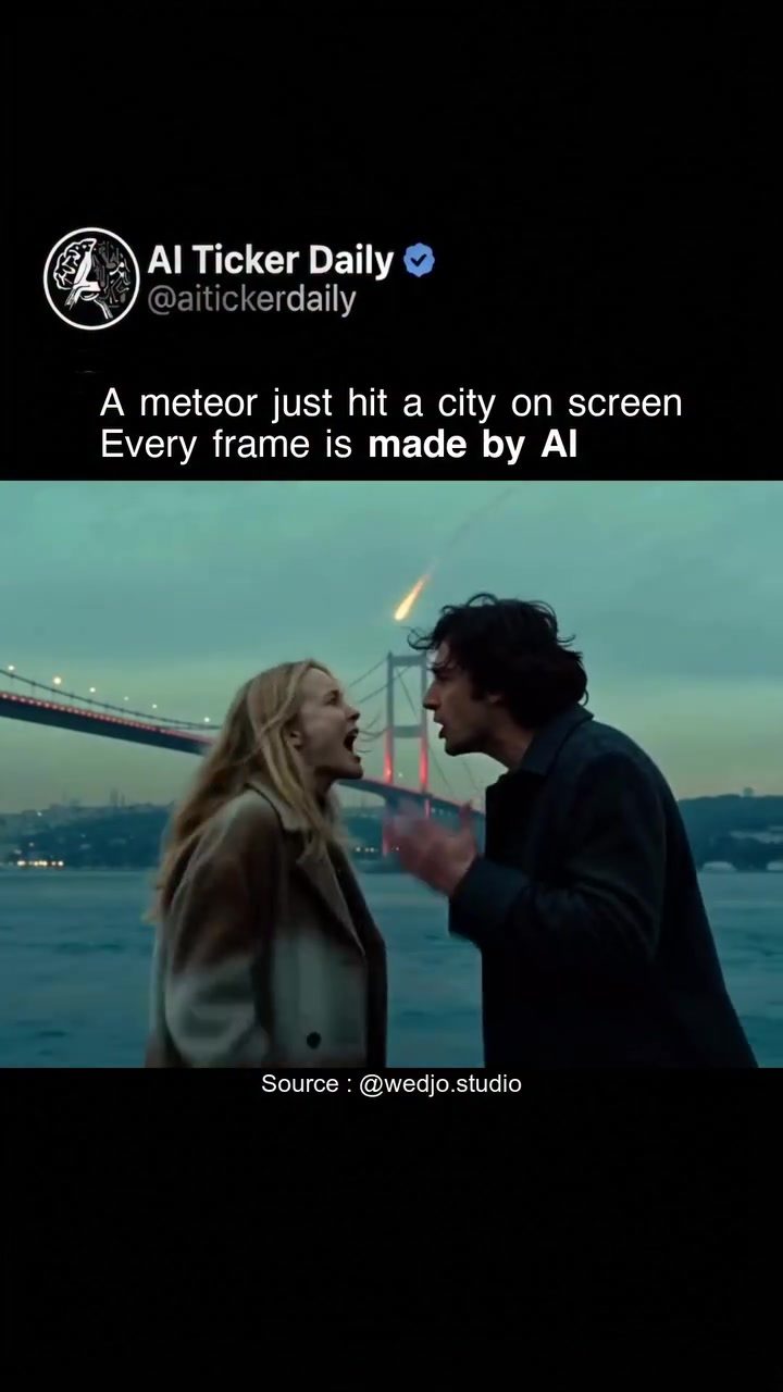 AI's ability to generate realistic cinematic disaster scenes