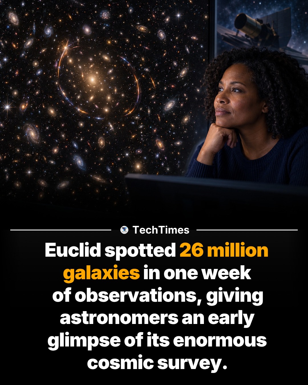 Euclid Telescope Spots 26 Million Galaxies in One Week