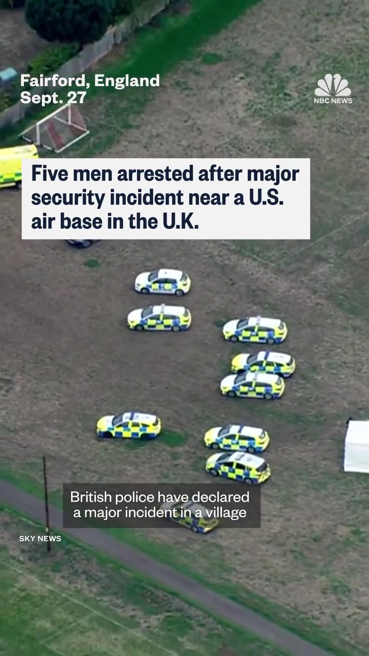 RAF Fairford Security Incident: Five Arrested