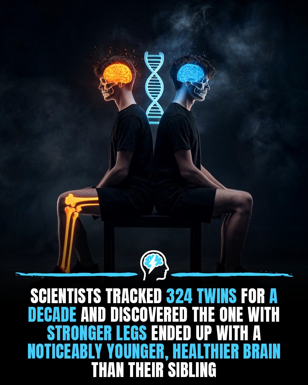 Leg Strength Linked to Younger, Healthier Brains in Twin Study