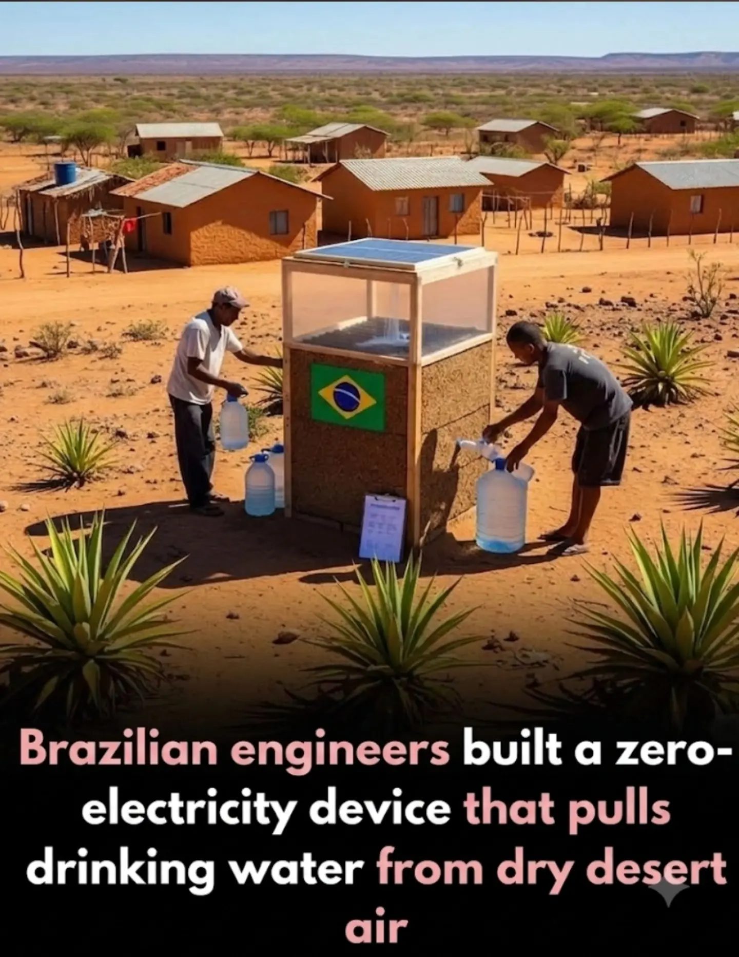 Brazilian Innovations: Zero-Electricity Water Harvesting in Arid Areas