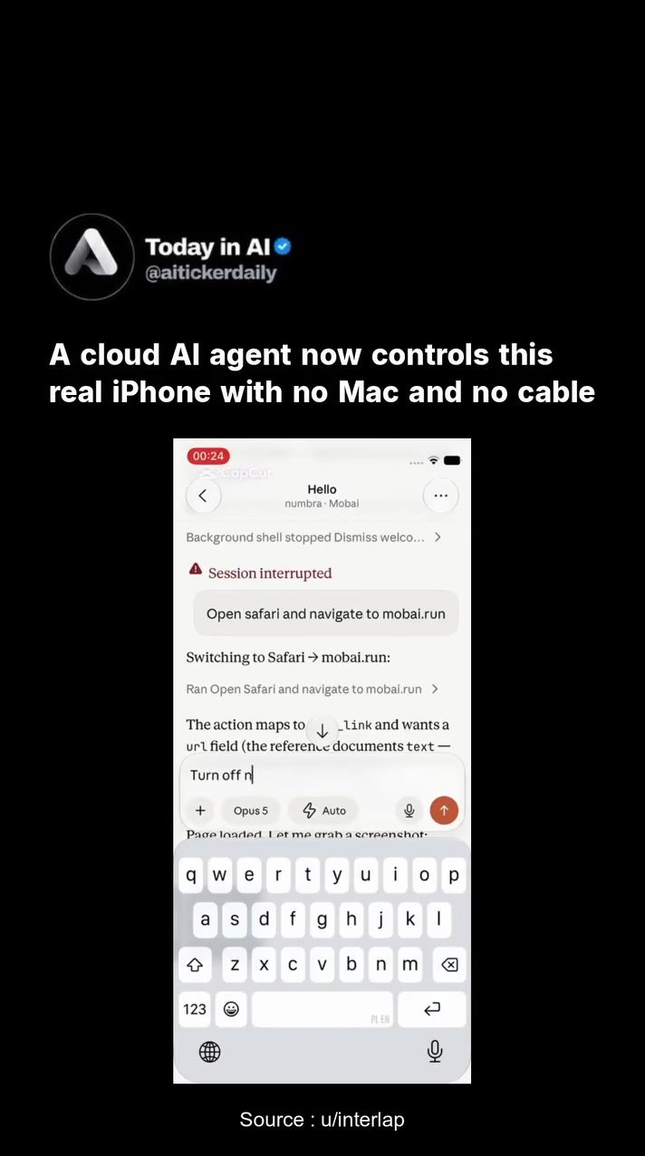 **AI Wireless Control: iPhone Managed Remotely with No Mac or Cable**